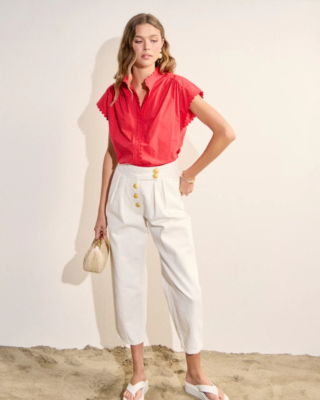 Premium Denim Cropped Trousers - Image 23