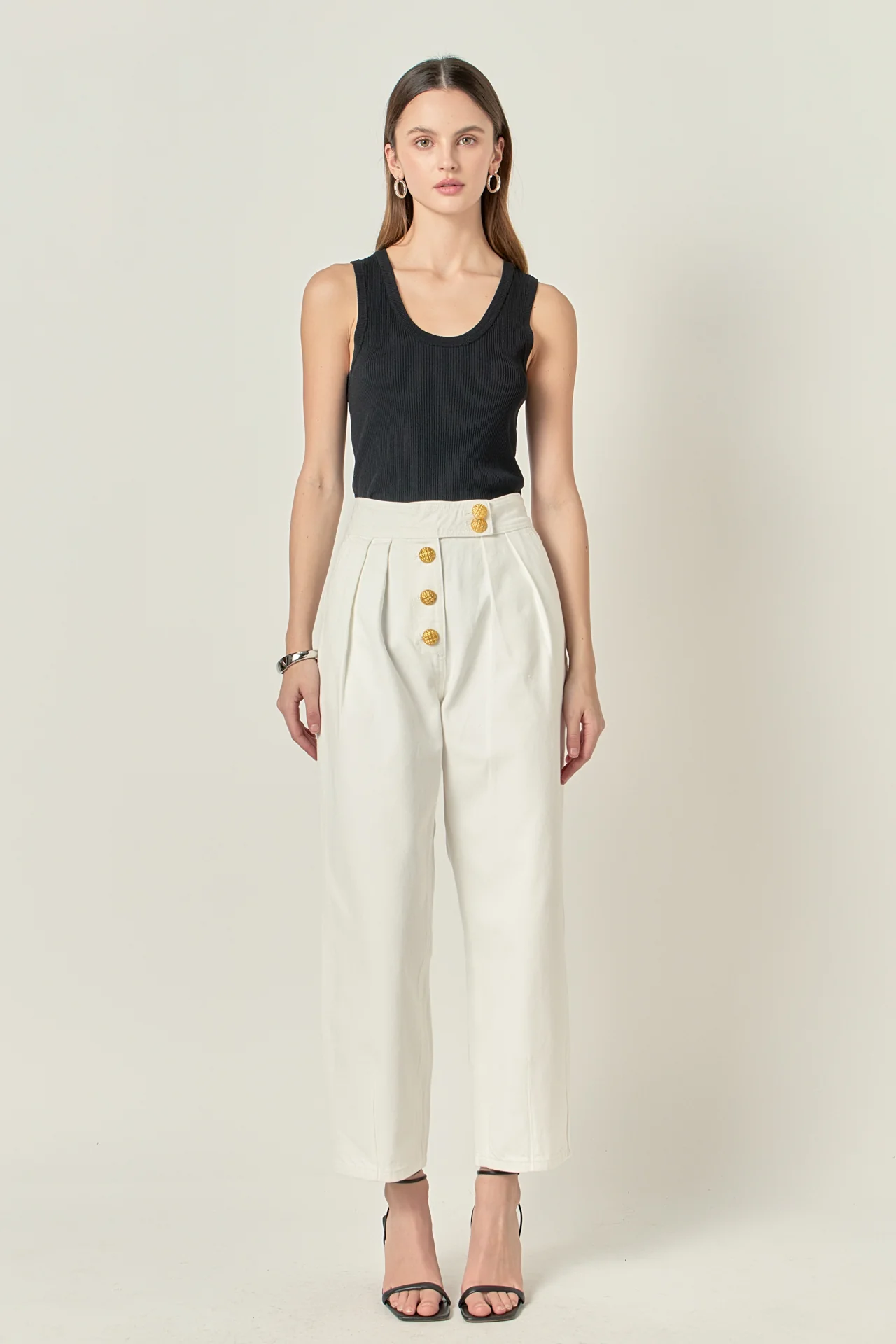 Premium Denim Cropped Trousers - Image 6