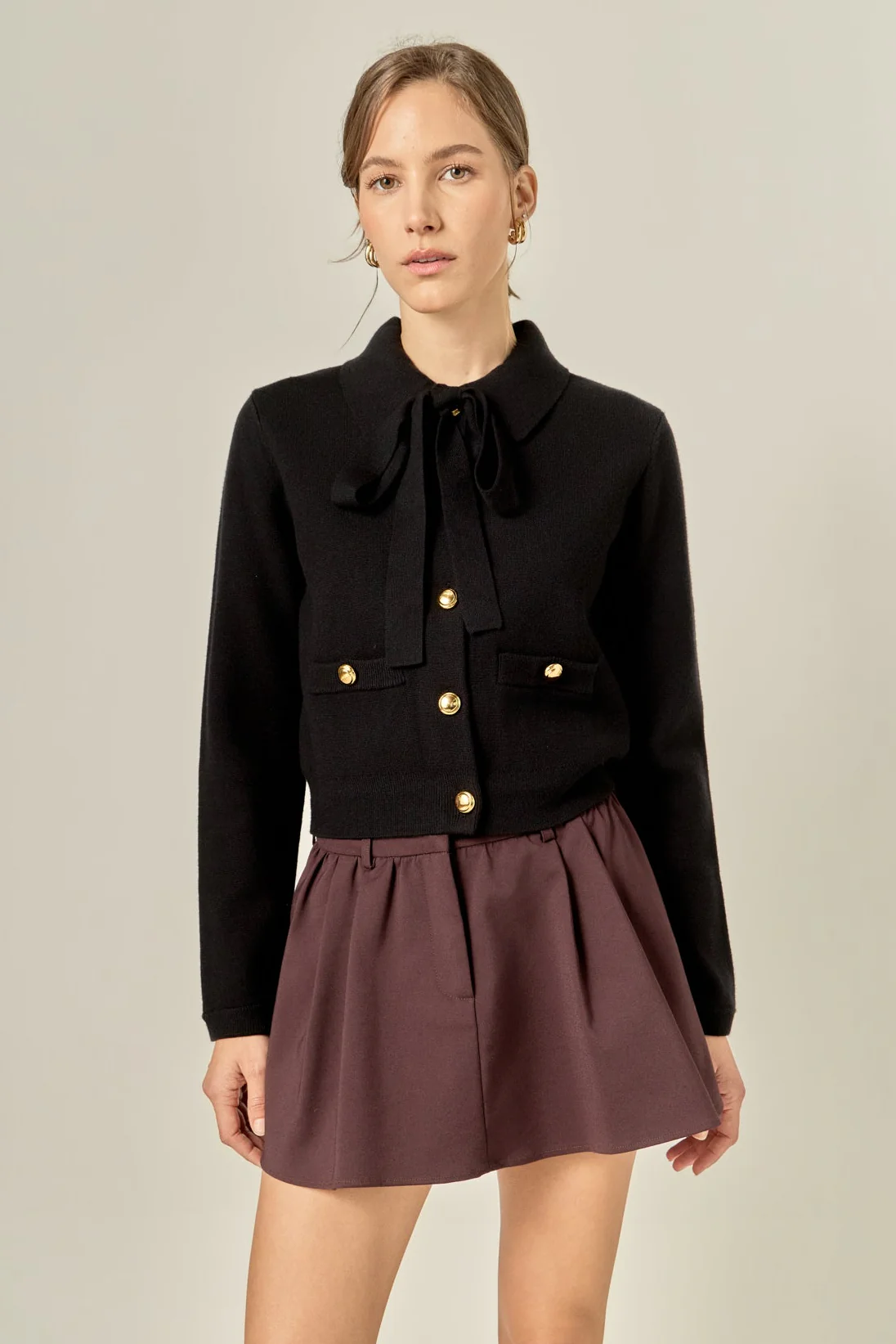 Detachable Bow Cardigan - Image 8