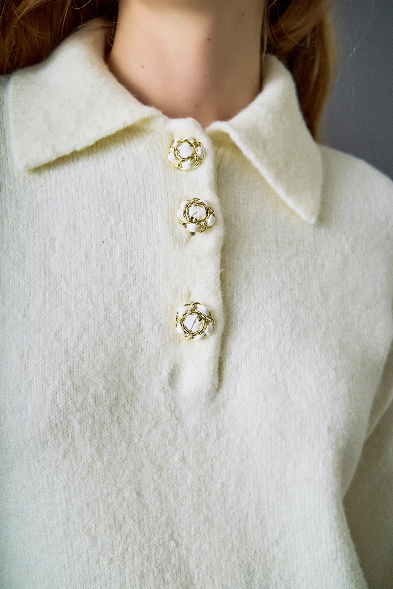 Detachable Bow Knit Dress - Image 4