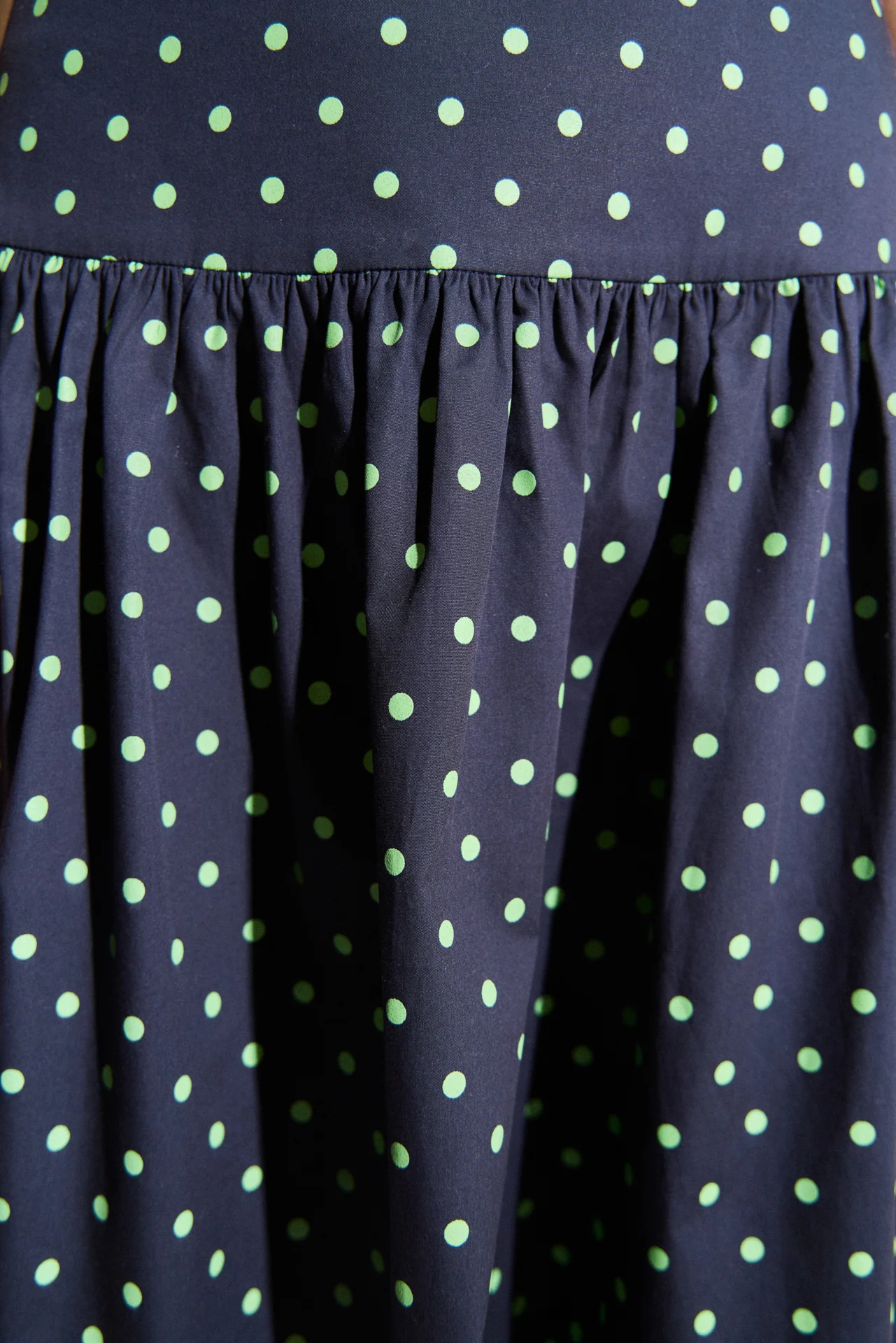 Polka Dot High-Waisted Midi Skirt - Image 2