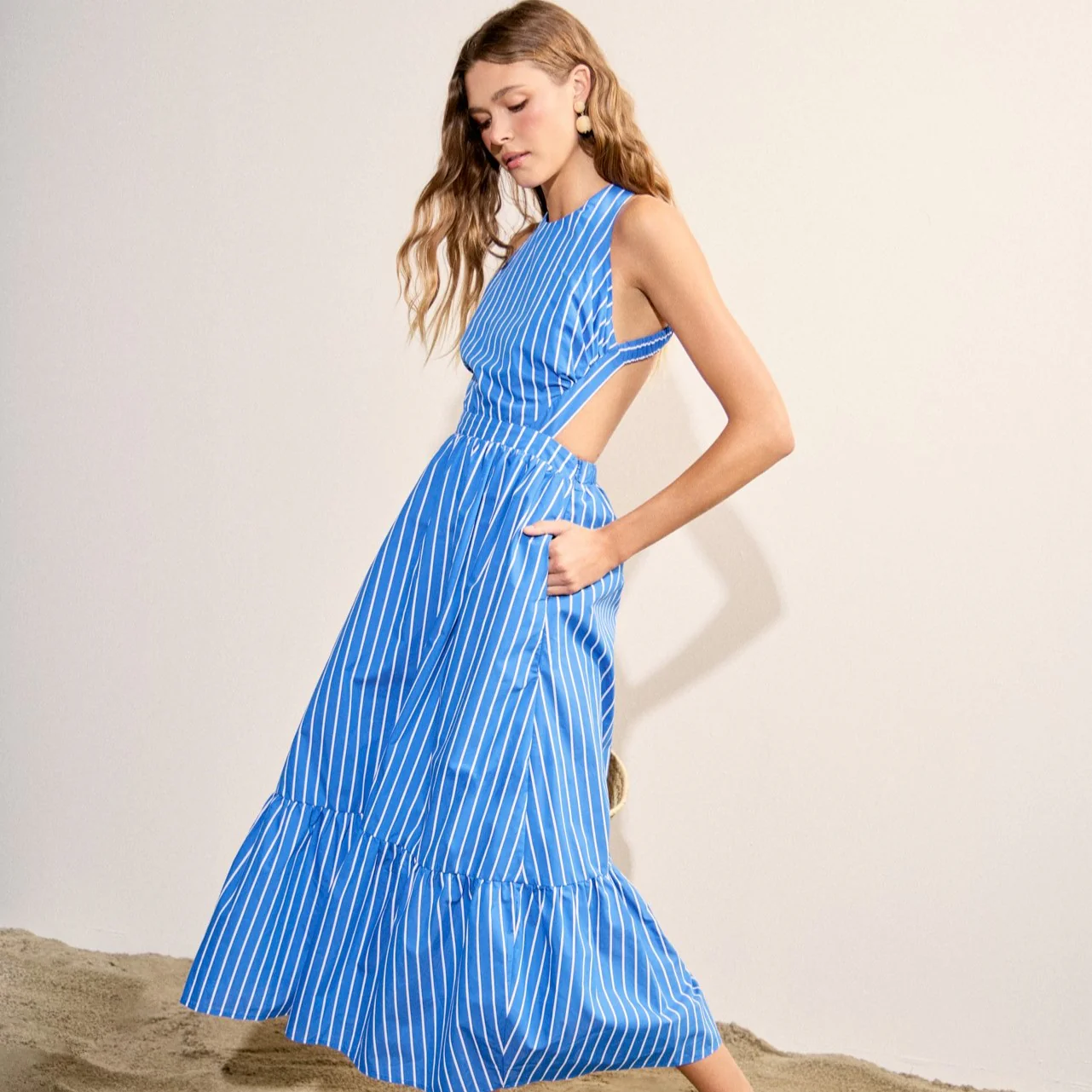 Riviera Stripe Dress - Image 9