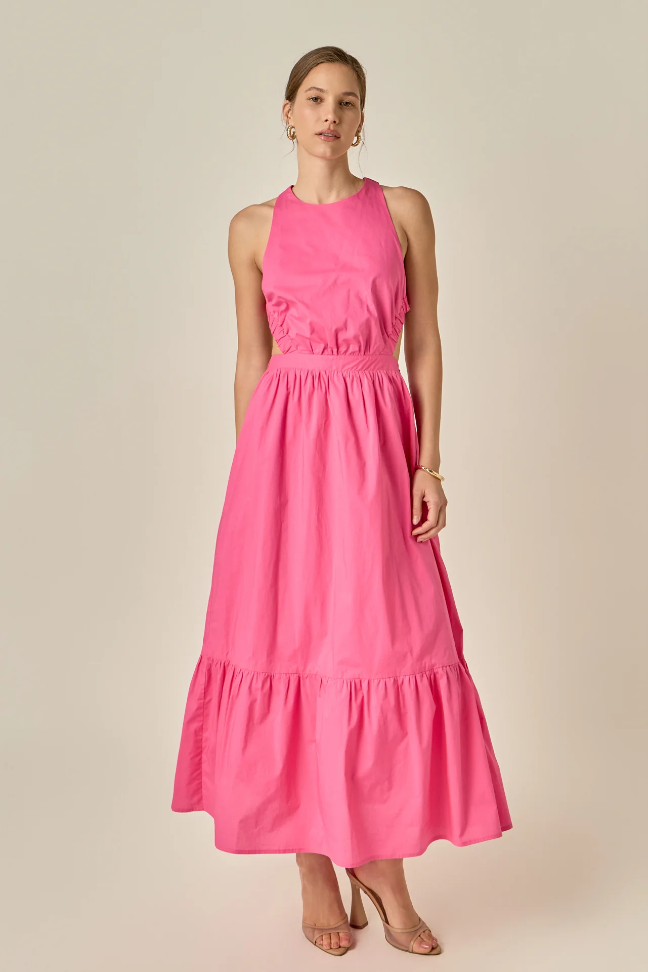 Elastic Detail Sleeveless Dress - Image 13