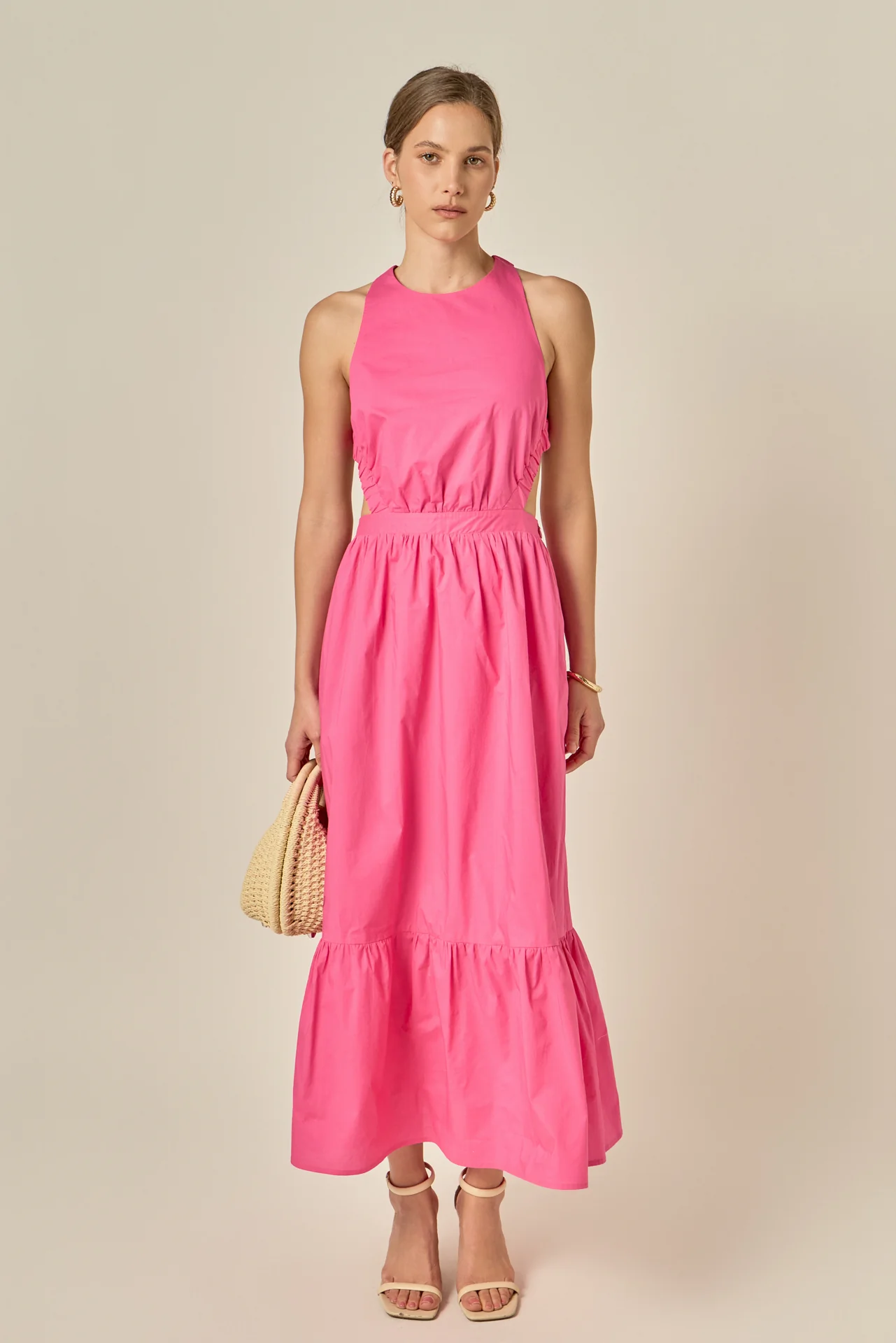 Elastic Detail Sleeveless Dress - Image 14