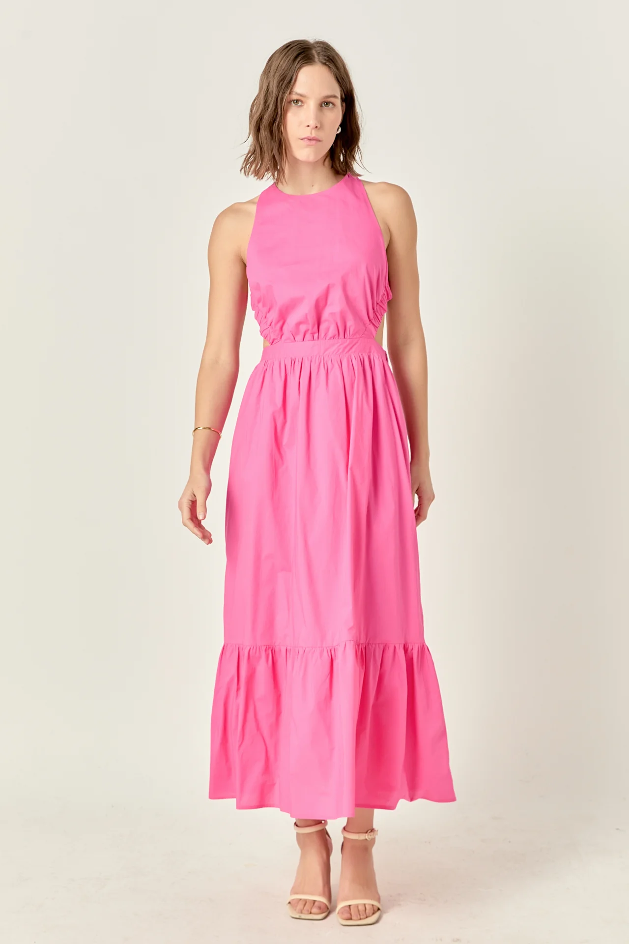 Elastic Detail Sleeveless Dress - Image 15