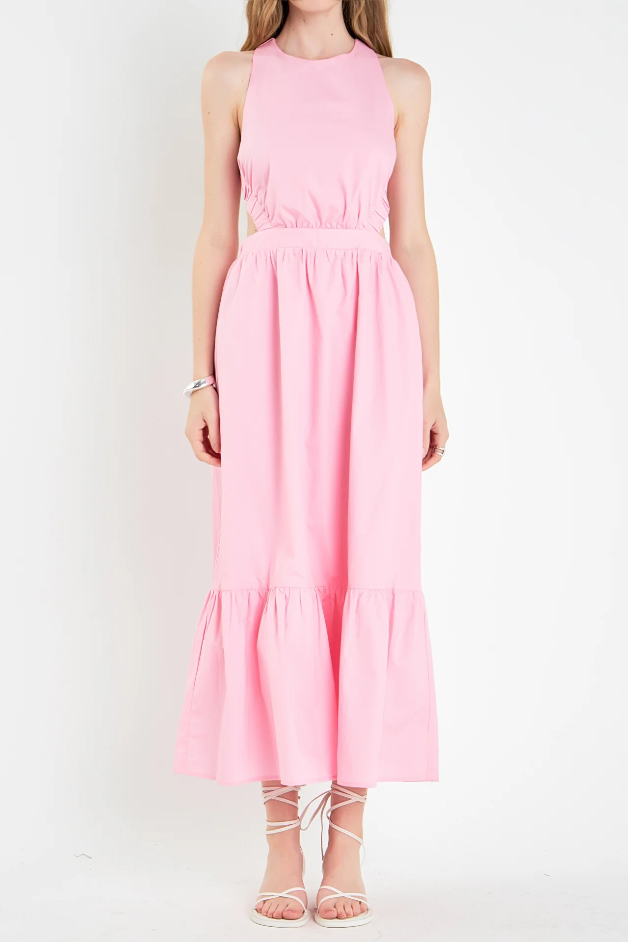 Elastic Detail Sleeveless Dress - Image 17