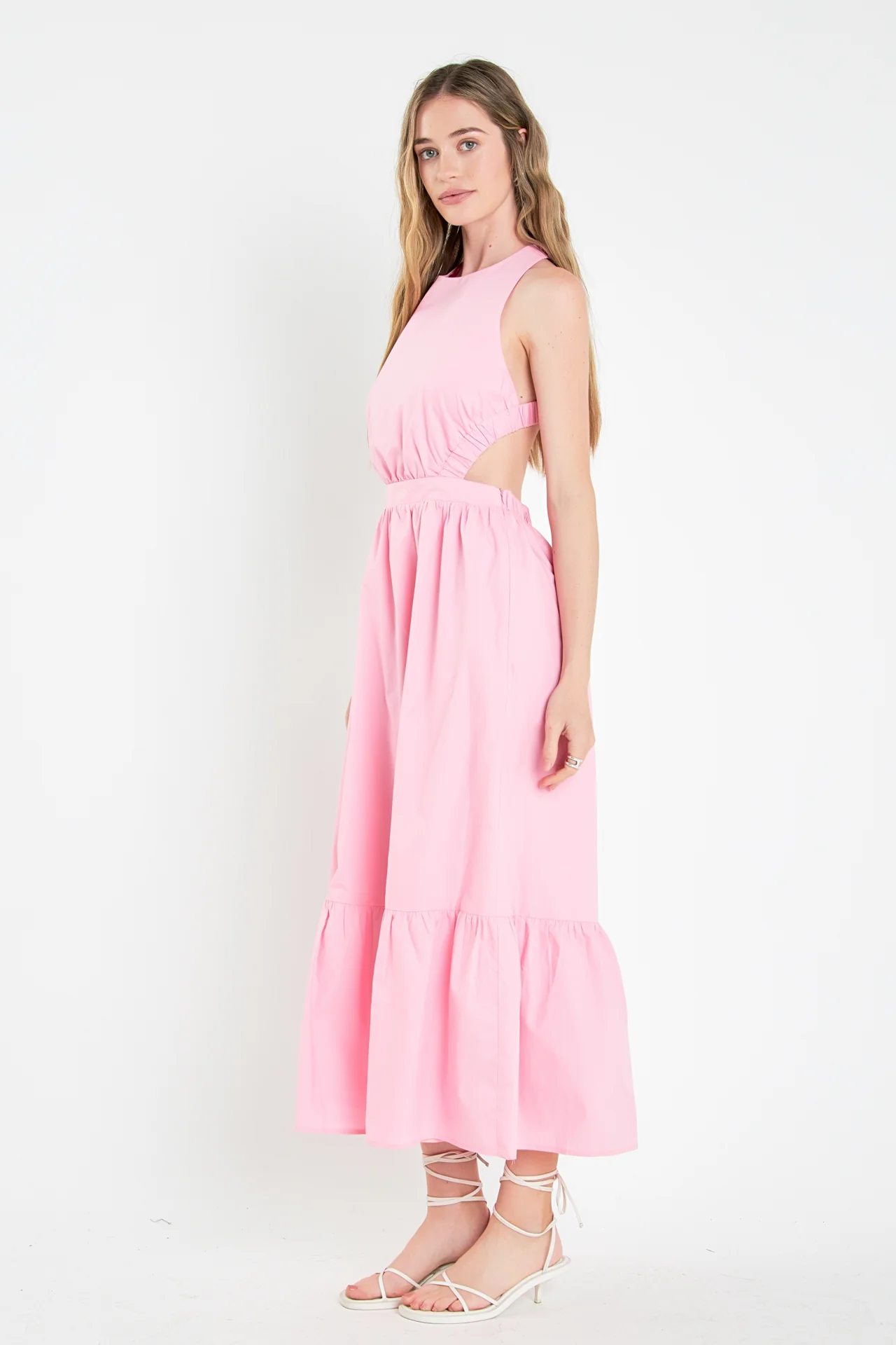 Elastic Detail Sleeveless Dress - Image 18