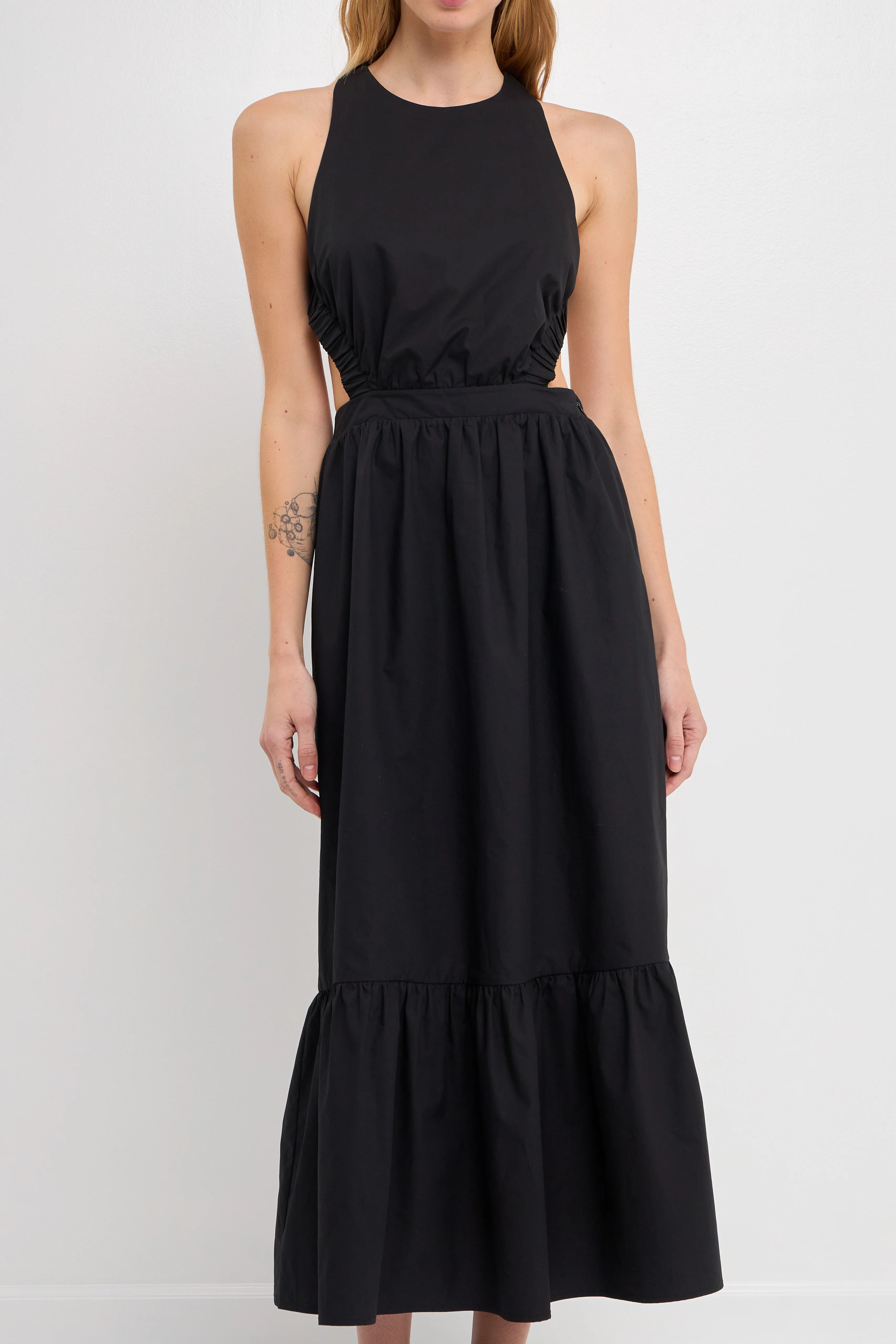Elastic Detail Sleeveless Dress - Image 22