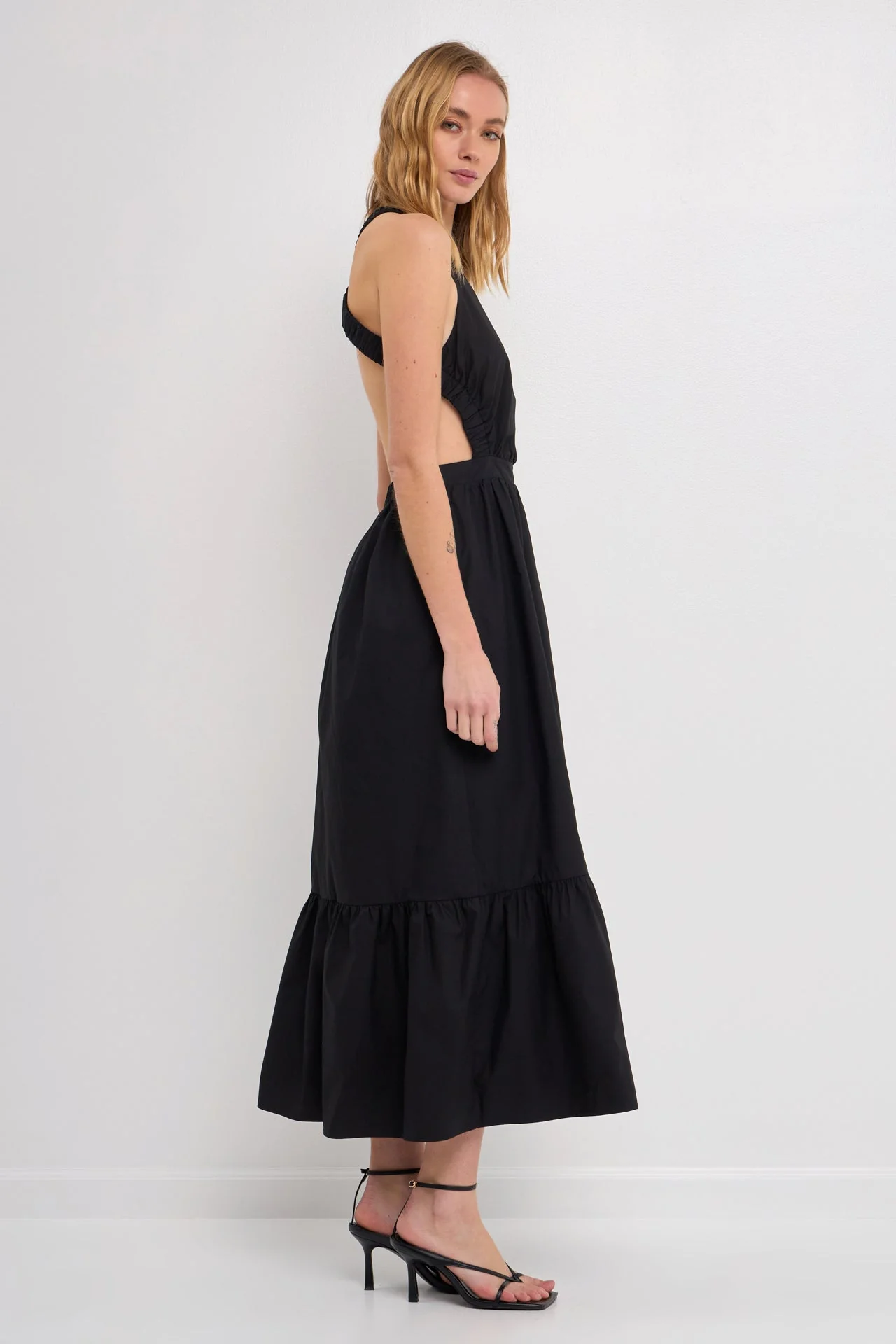Elastic Detail Sleeveless Dress - Image 23