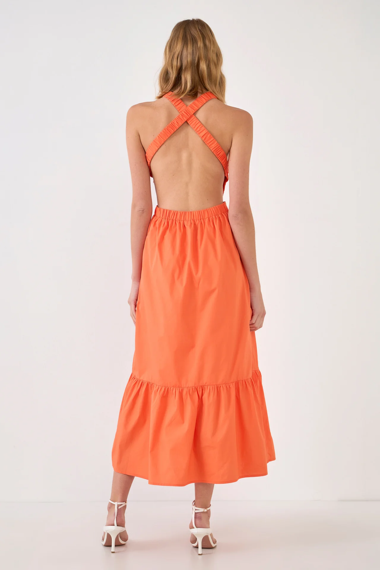 Elastic Detail Sleeveless Dress - Image 49