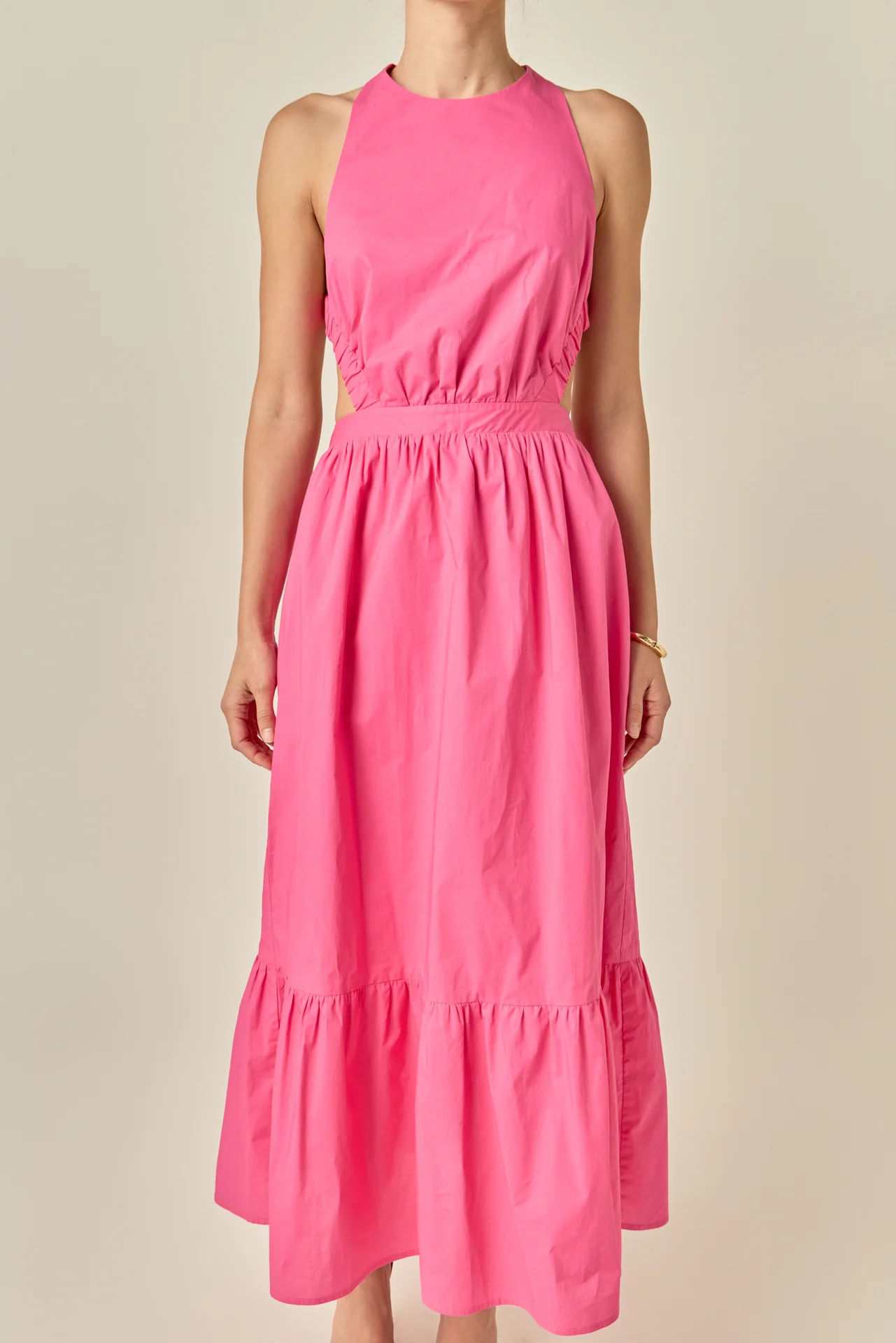 Elastic Detail Sleeveless Dress - Image 9