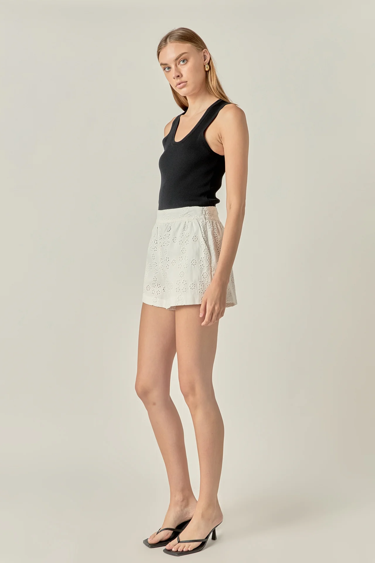 Embroidered Cotton Shorts - Image 9