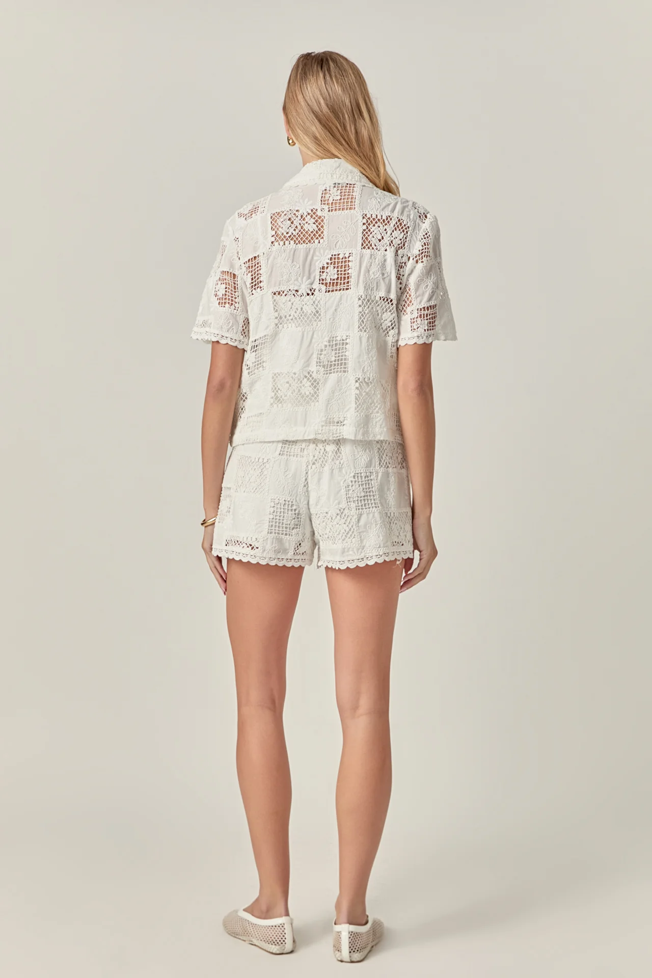 Scallop Edge Embroidered Shirt - Image 4