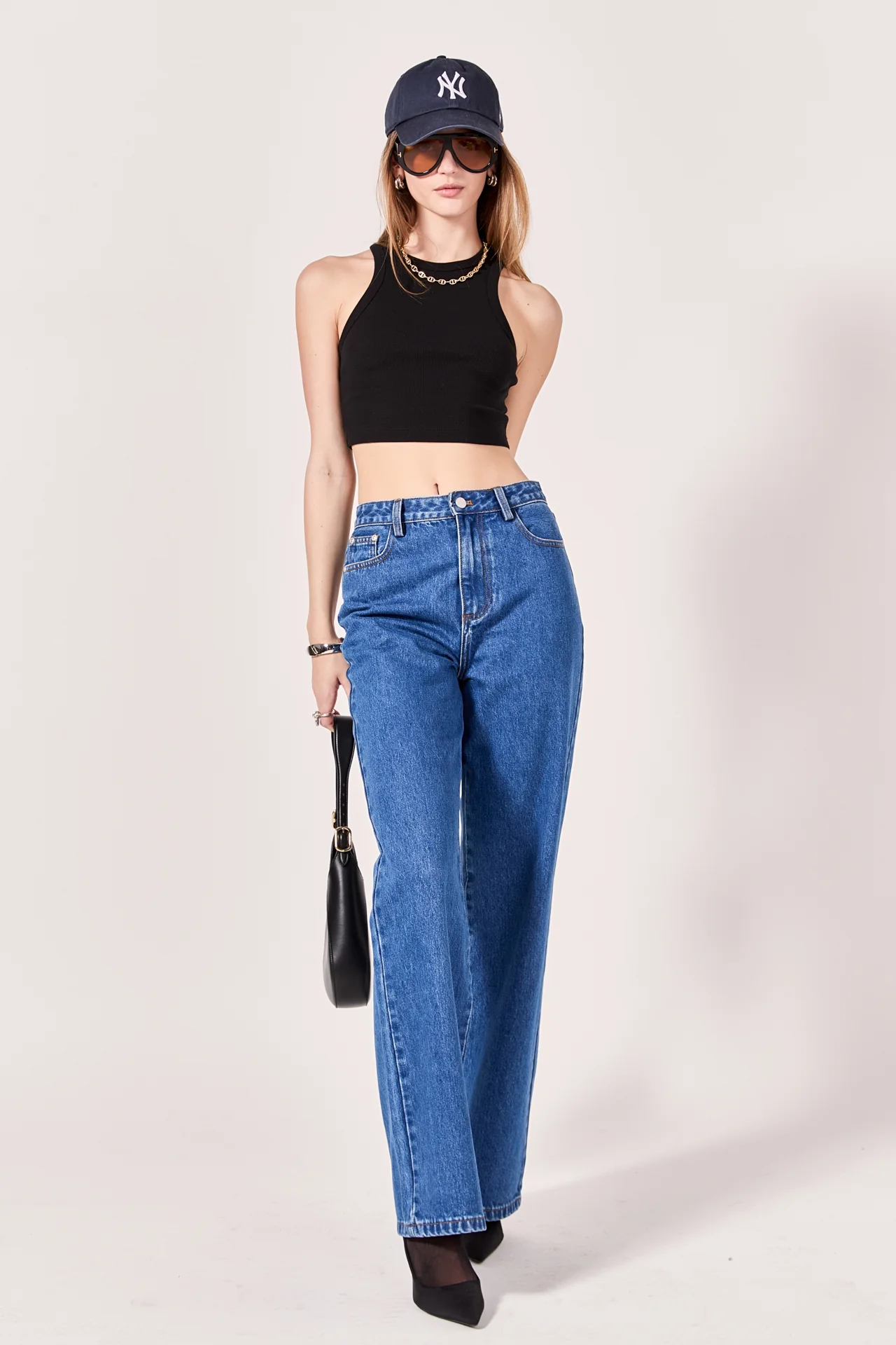 Embroidered Bow Denim - Image 3