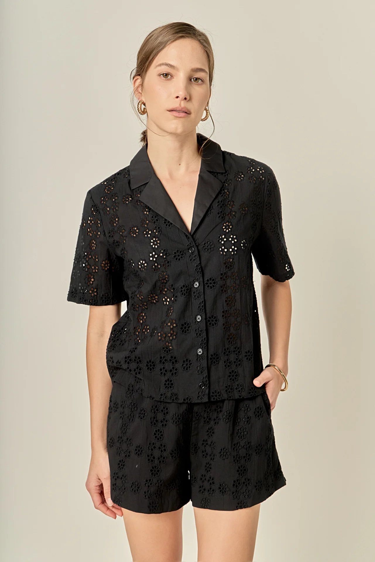 Embroidered Cotton Camp Shirt - Image 5