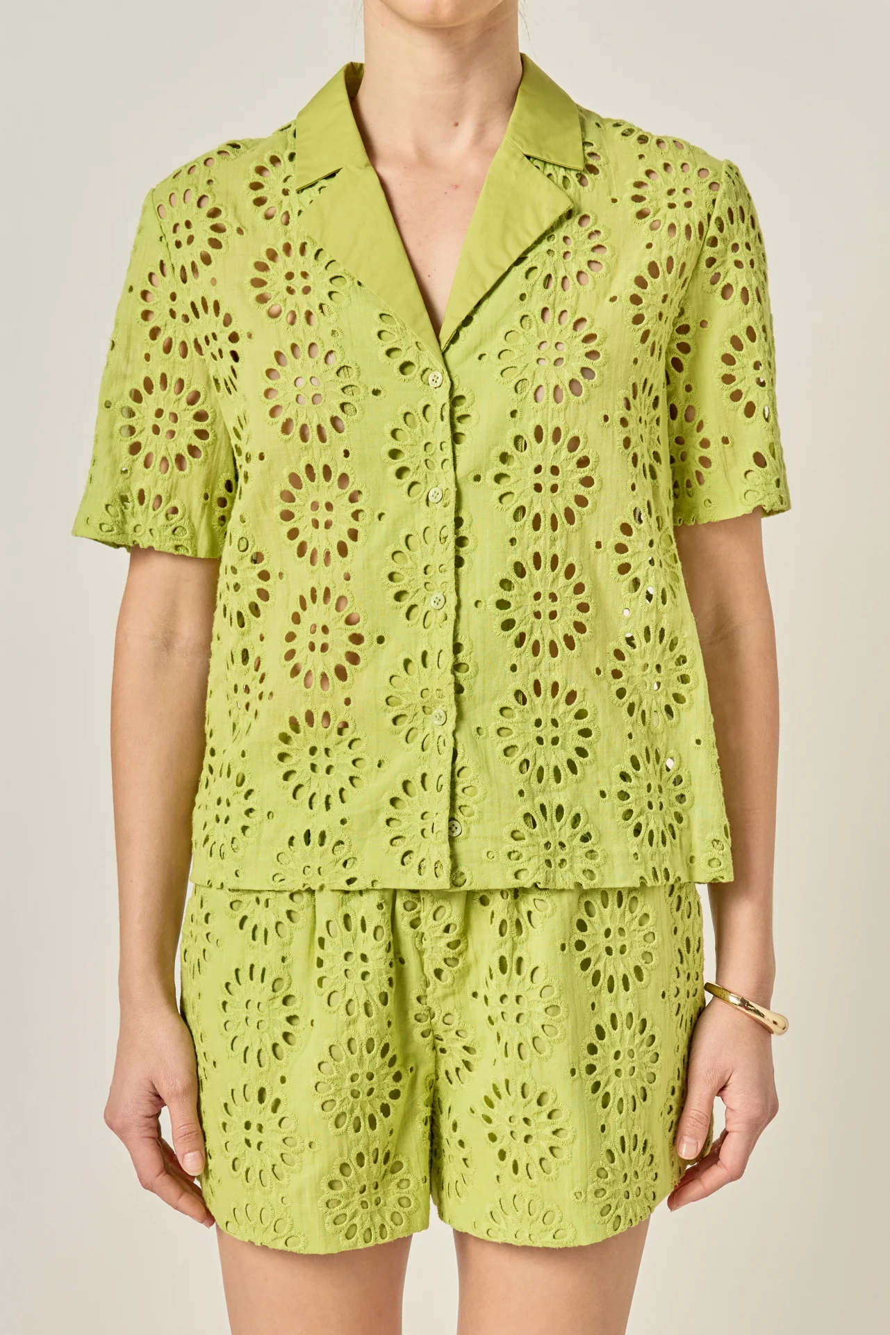 Embroidered Cotton Camp Shirt - Image 2