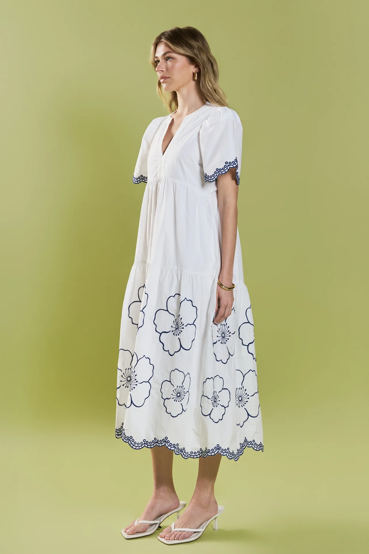 Blossom Edge Midi Dress - Image 3