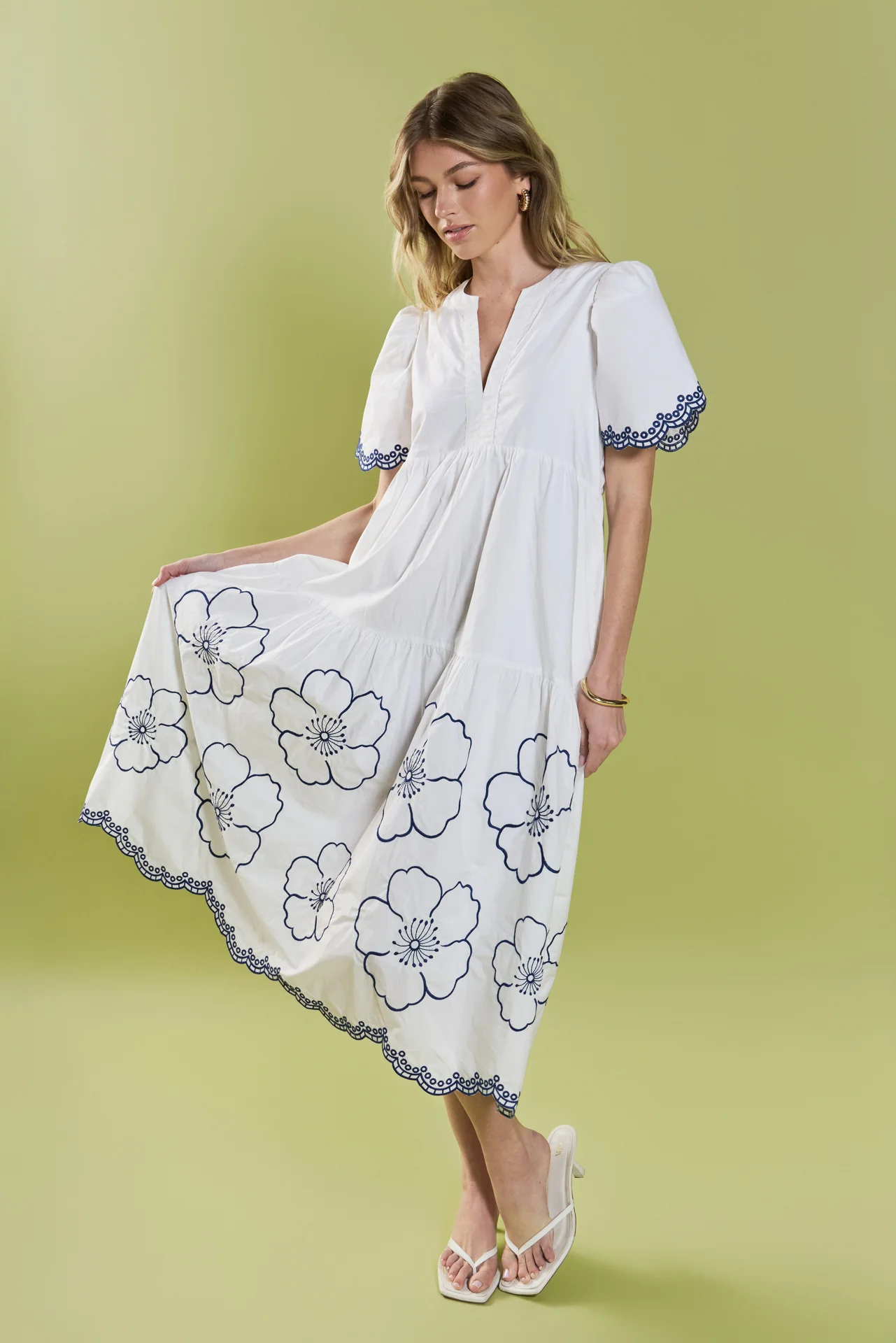 Blossom Edge Midi Dress - Image 5