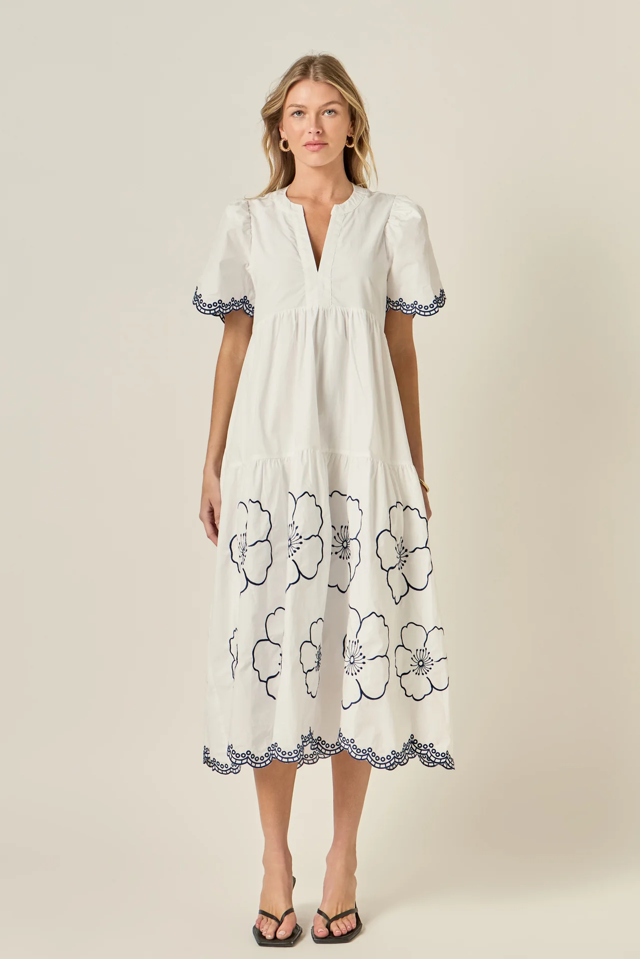 Blossom Edge Midi Dress - Image 7