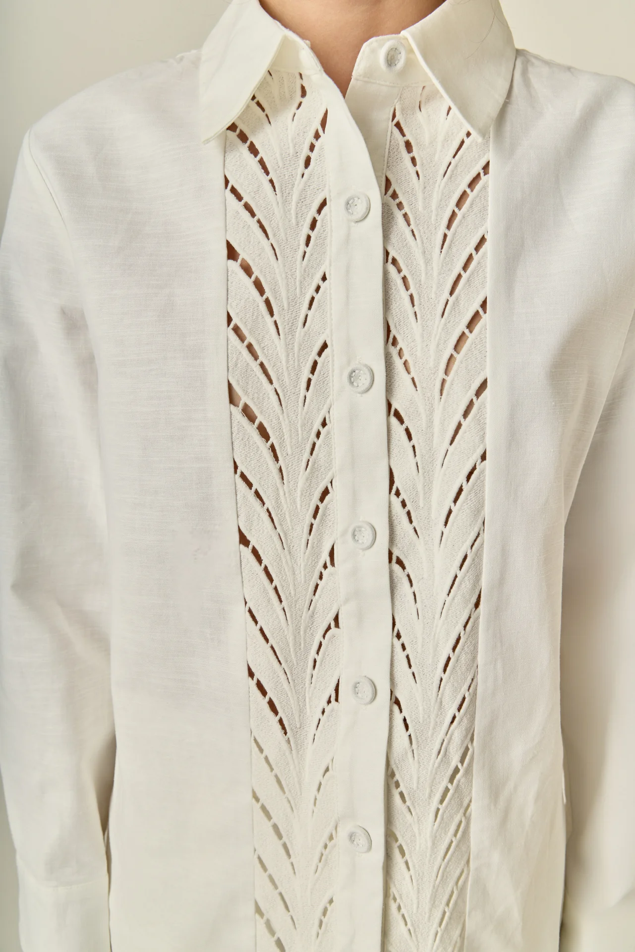 Embroidered Oversized Shirt - Image 3