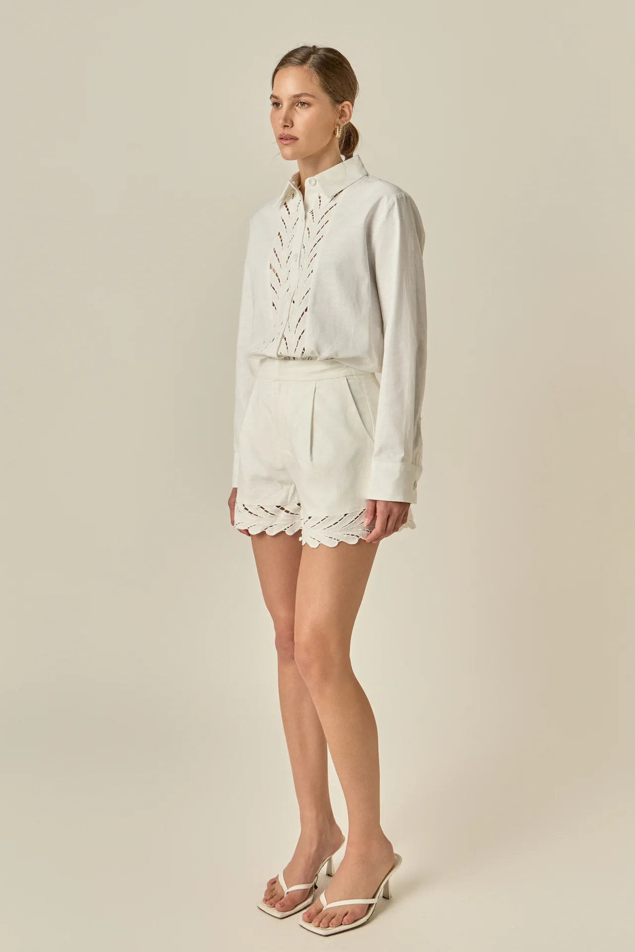 Embroidered Oversized Shirt - Image 4