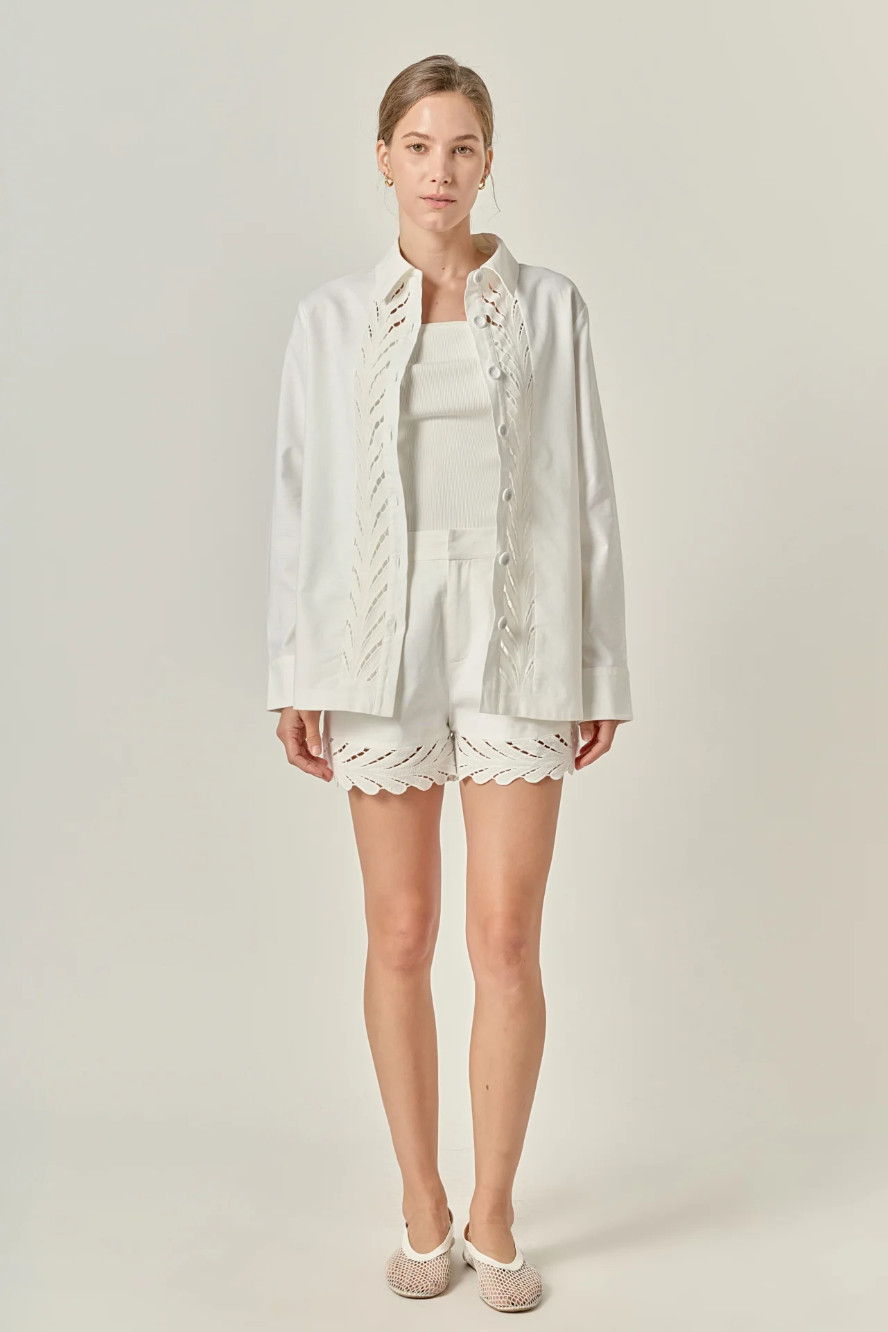 Embroidered Oversized Shirt - Image 8
