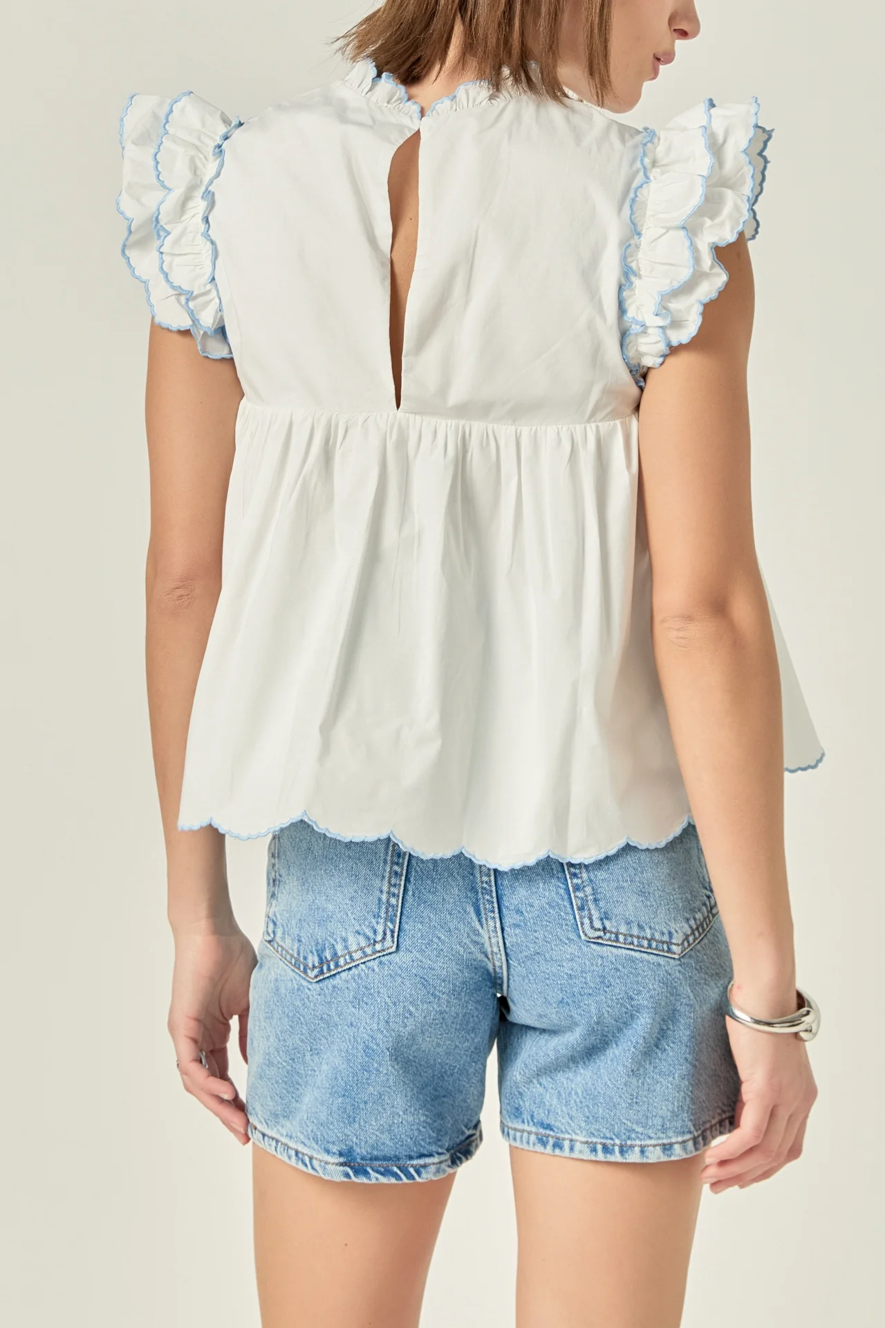 Embroidered Scallop Top - Image 2