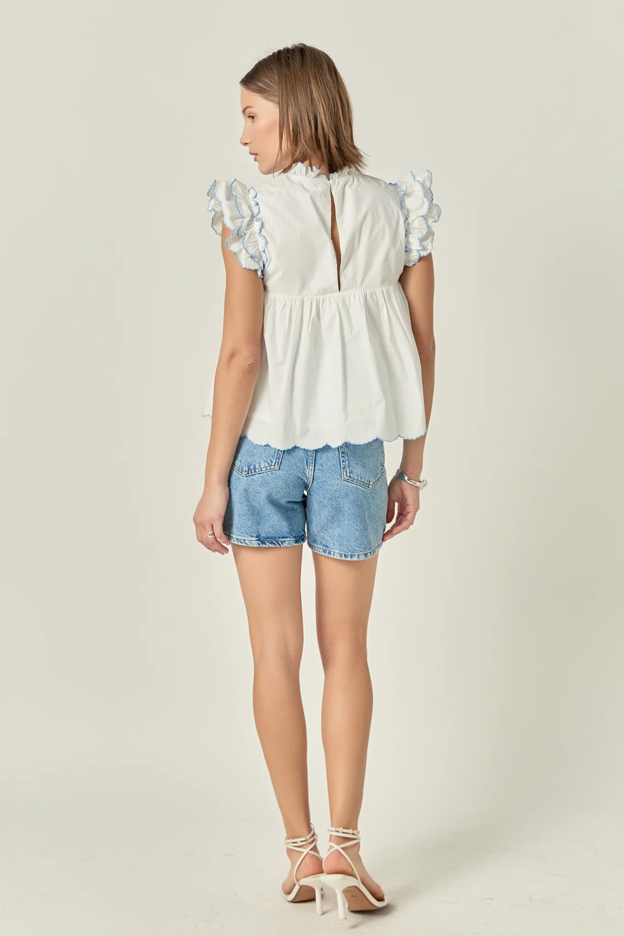 Embroidered Scallop Top - Image 4