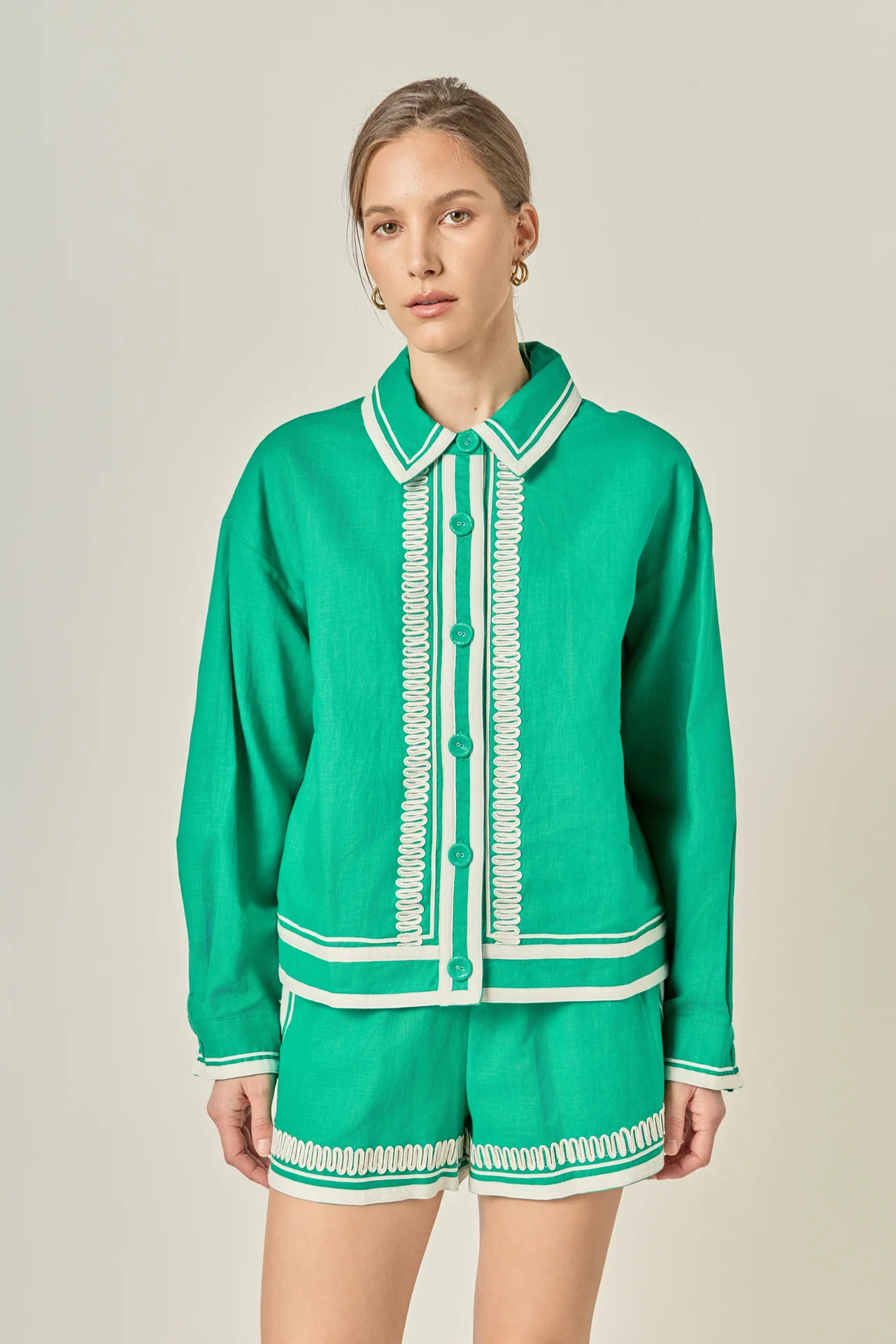The Giselle Embroidered Shorts - Image 6