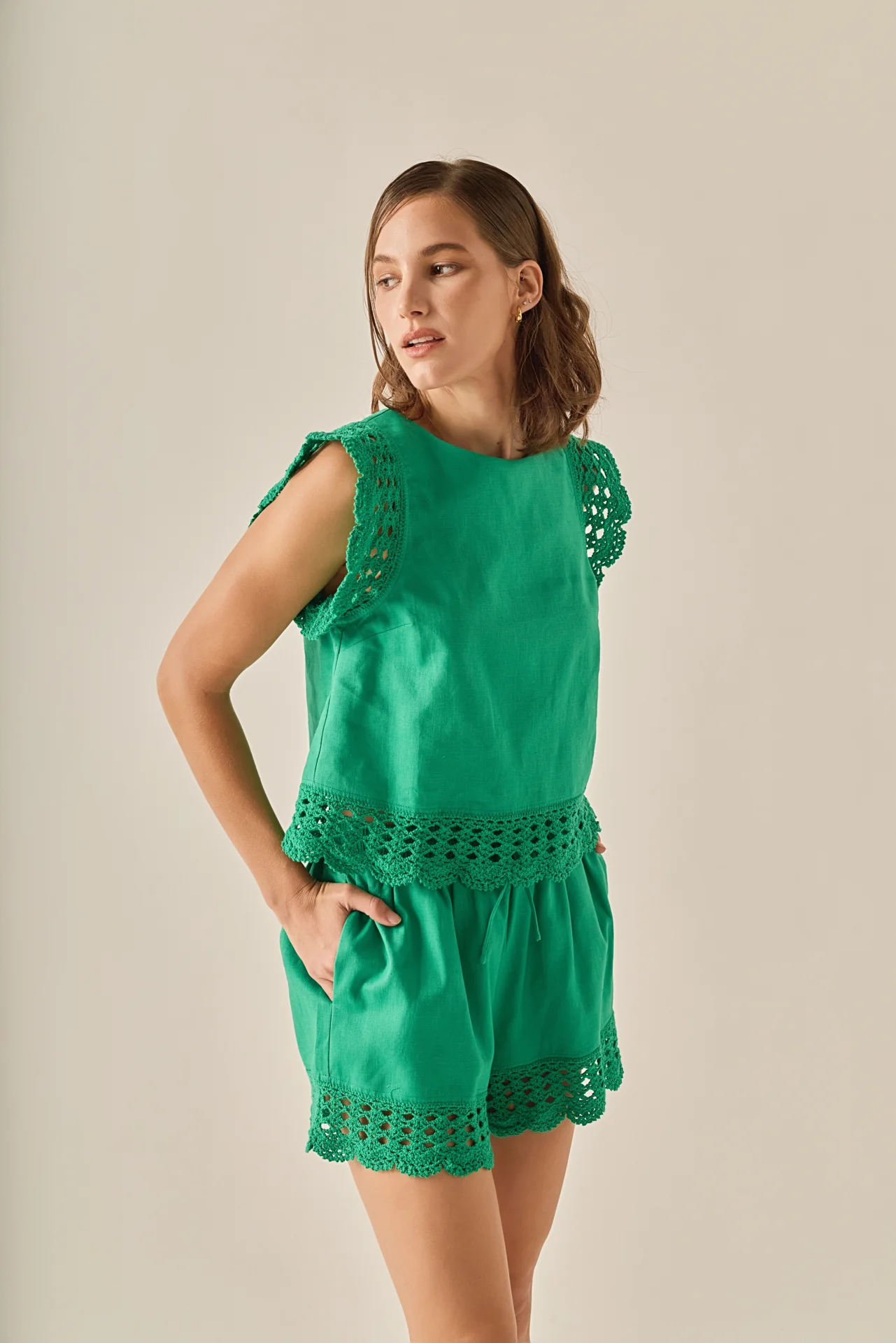The Elara Embroidered Shorts - Image 6