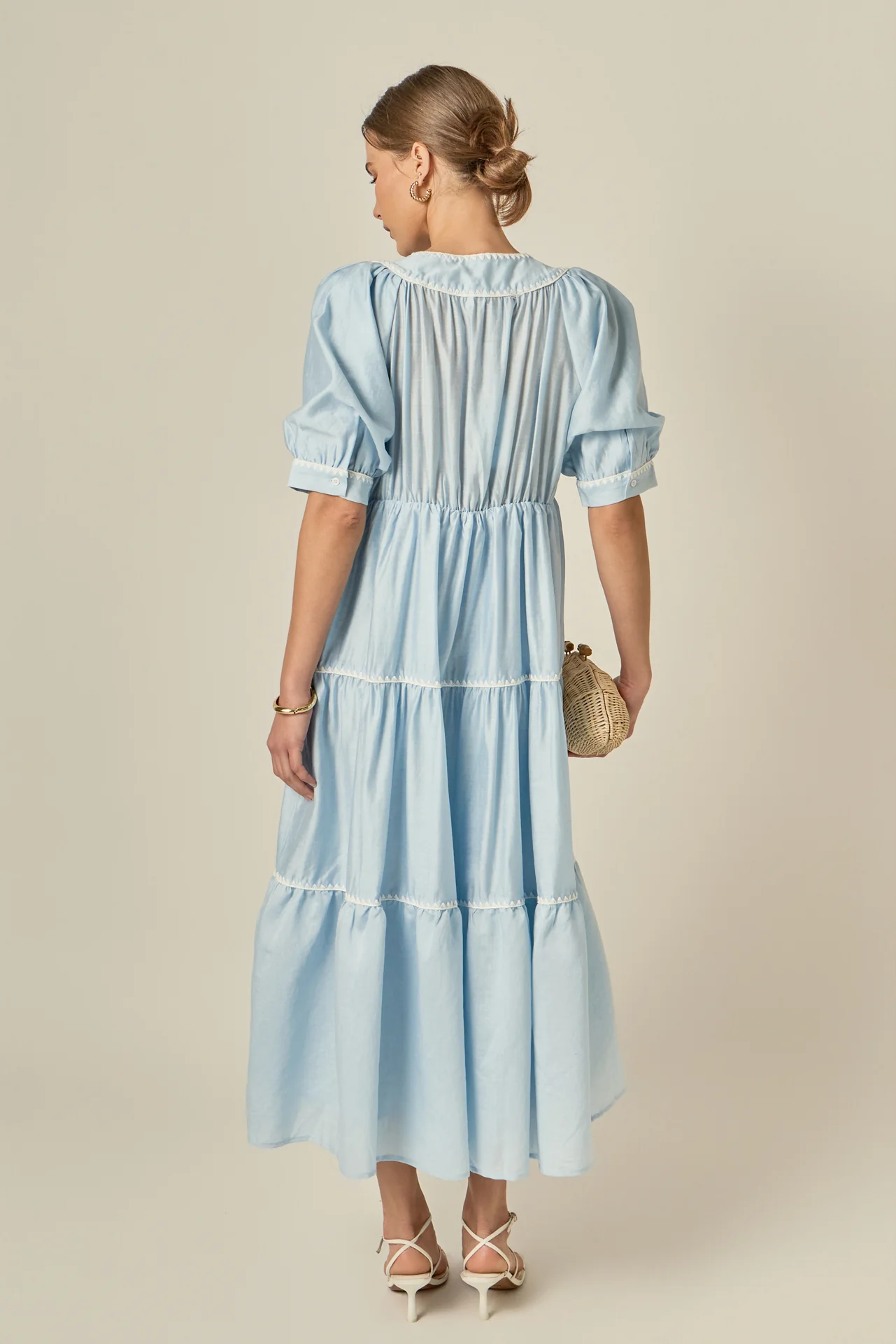 Embroidery Midi Dress - Image 6
