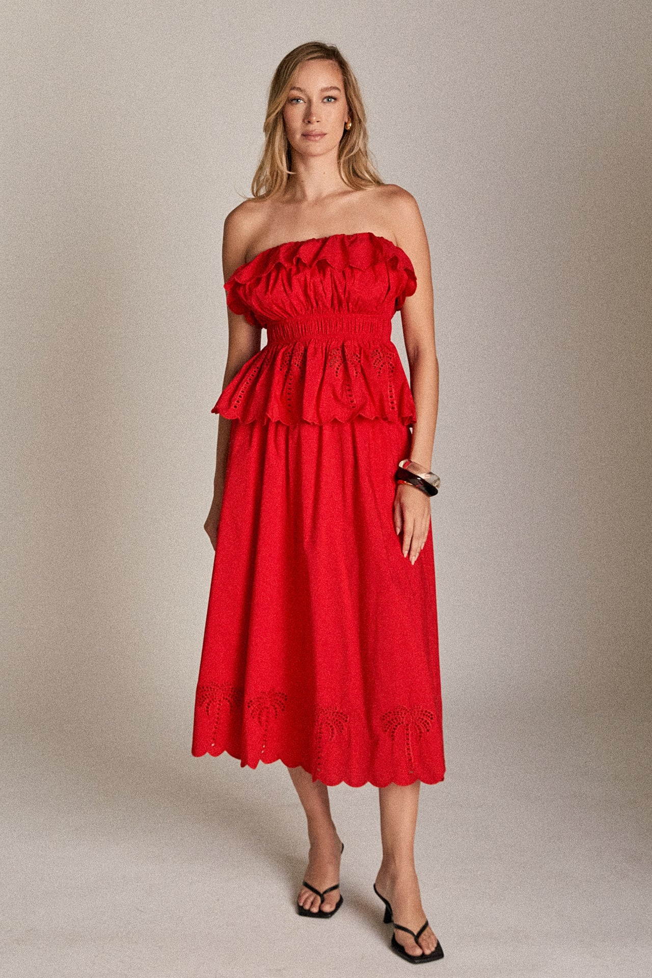 Sweet Scallop Strapless Top - Image 8