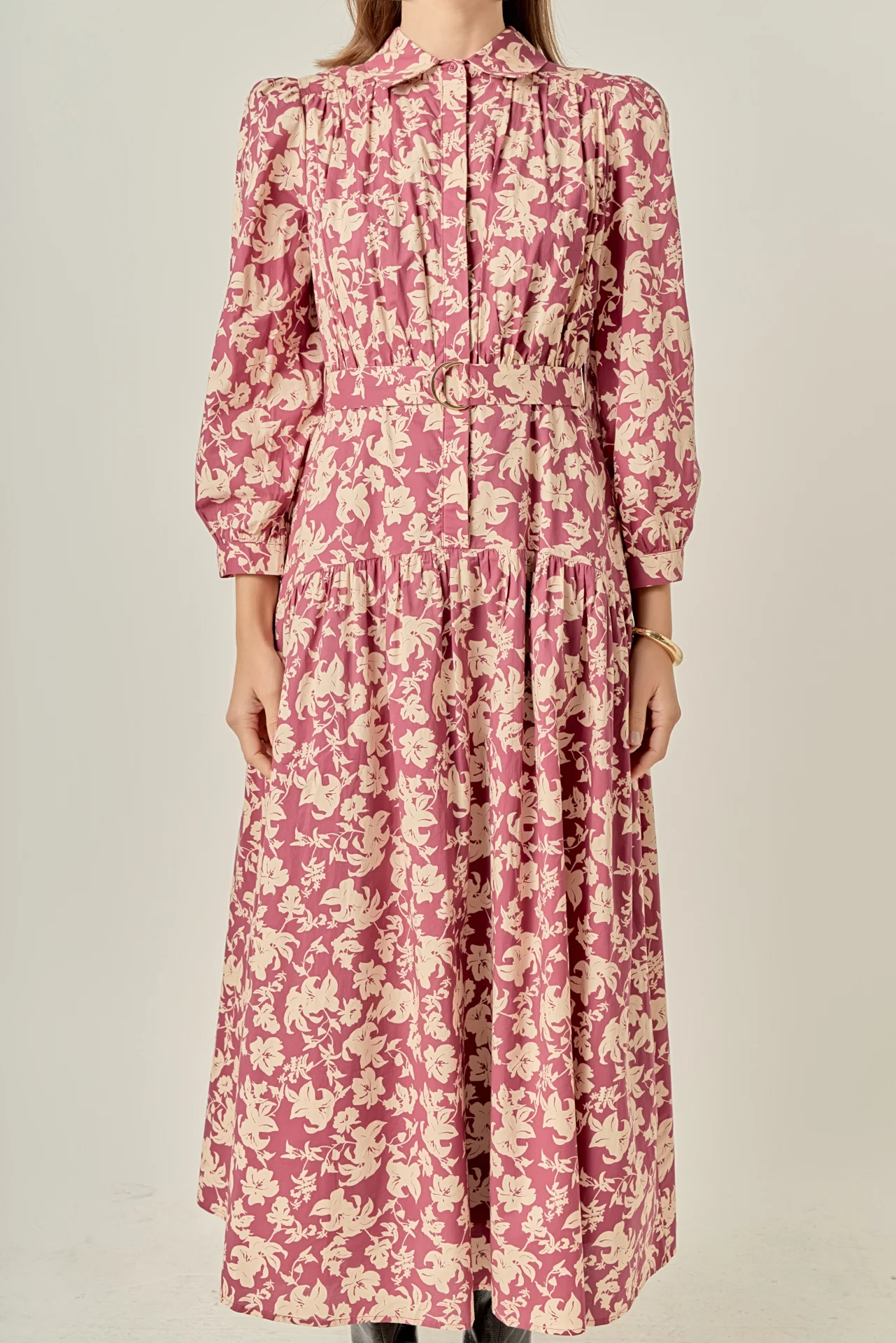 Clara Printed Midi Dress - Image 2