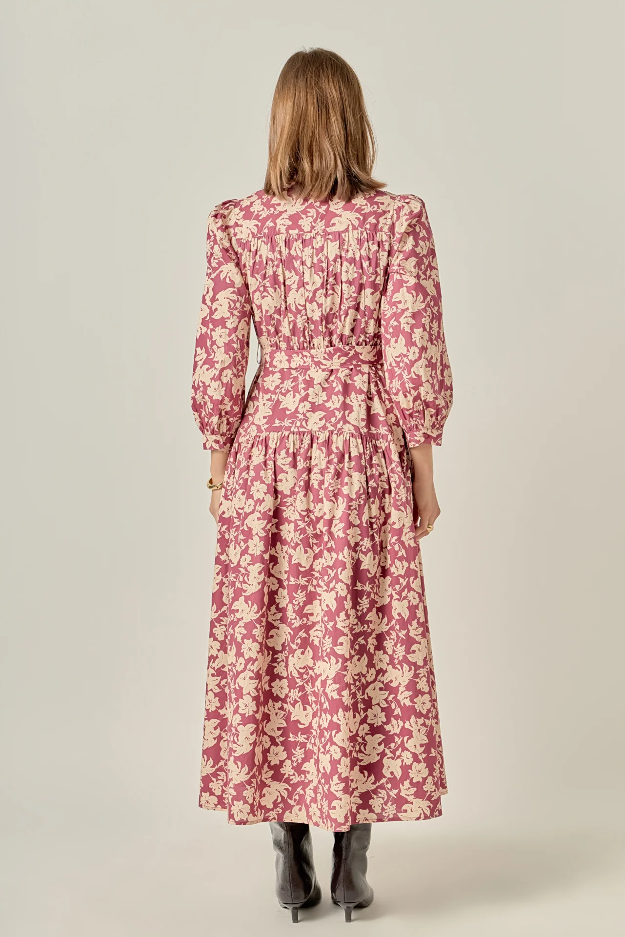 Clara Printed Midi Dress - Image 4