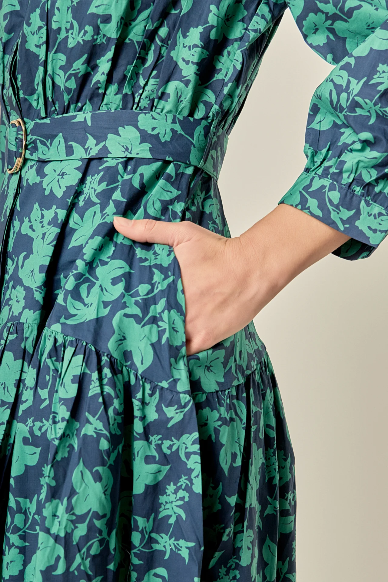 Fall Printed Midi Dress - Image 3