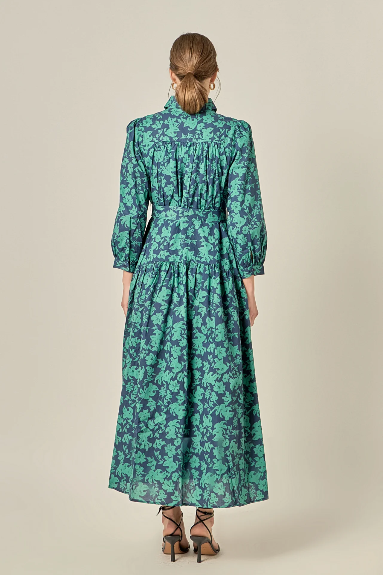 Fall Printed Midi Dress - Image 5