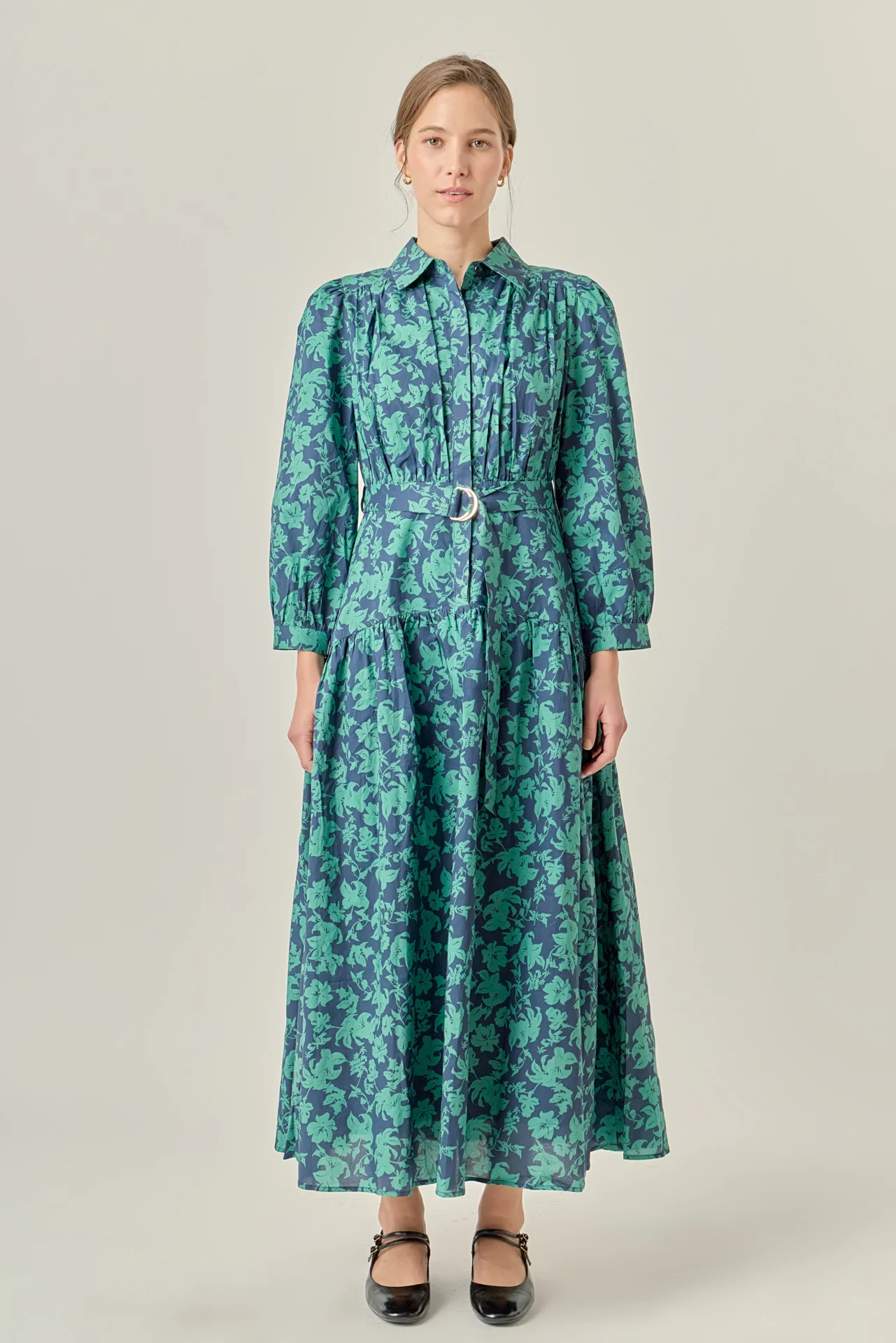 Fall Printed Midi Dress - Image 7