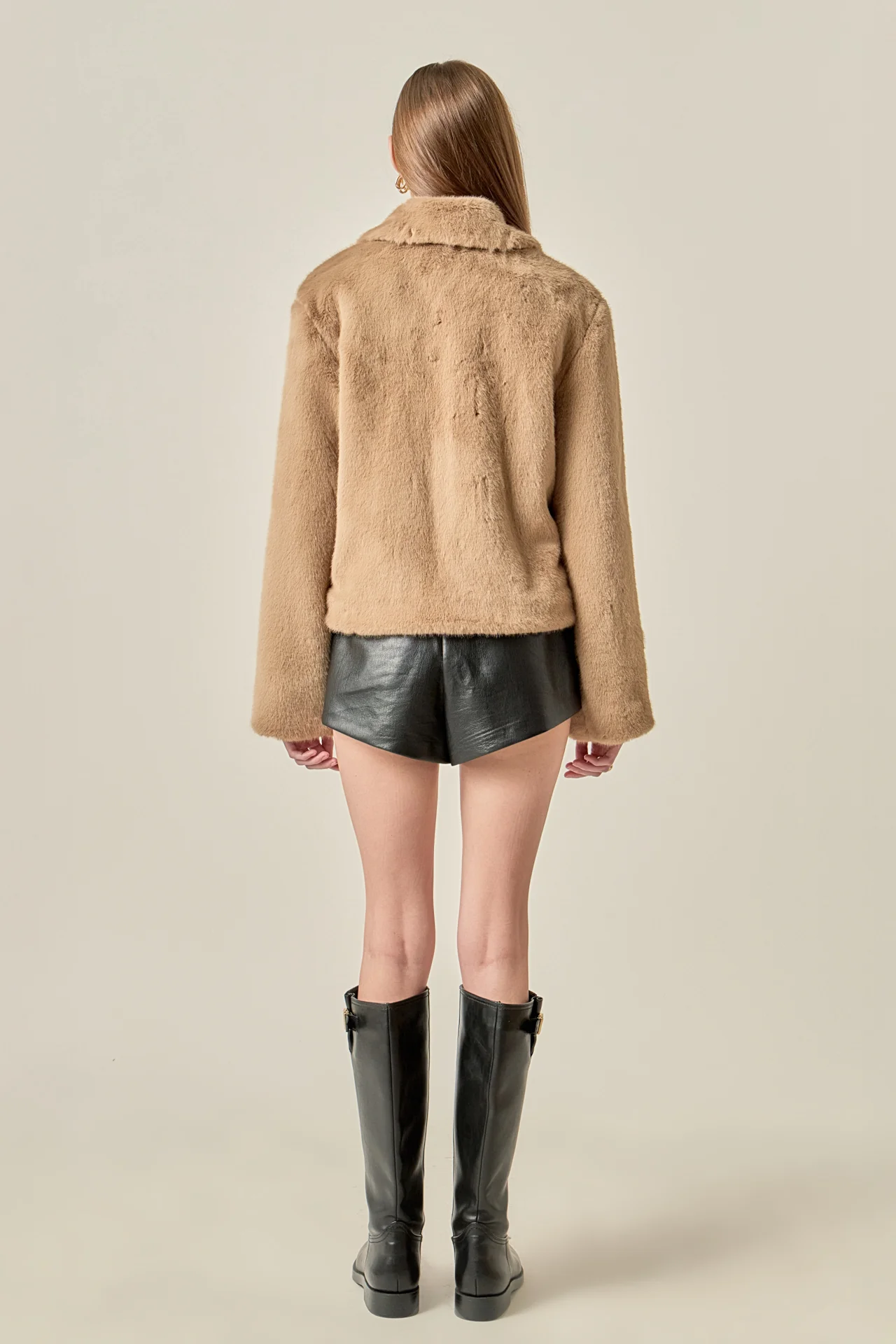 Faux Fur Collar Jacket - Image 4