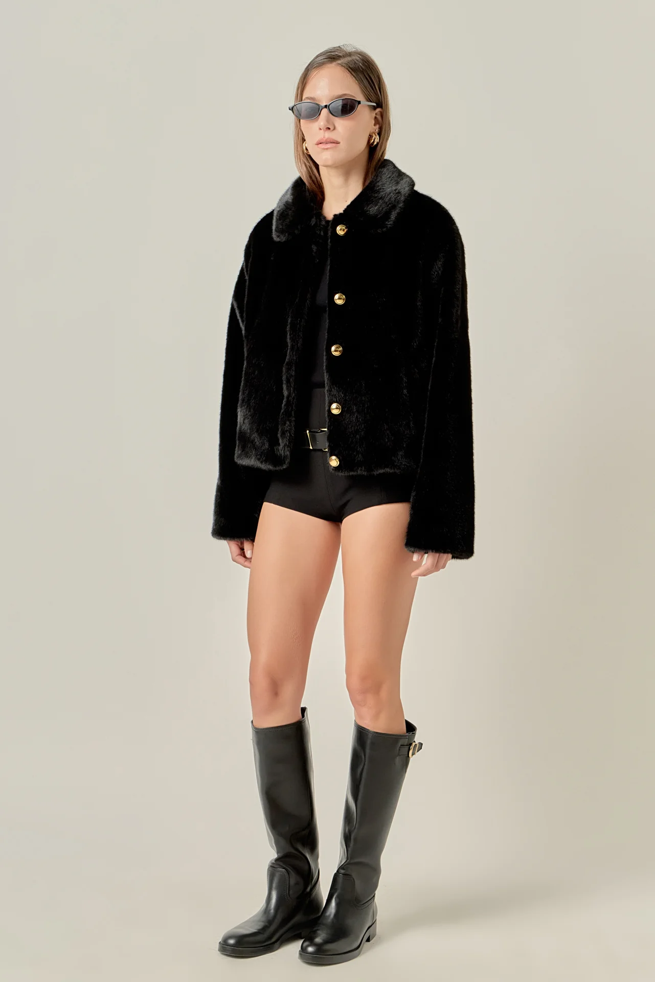 Faux Fur Collar Jacket - Image 7