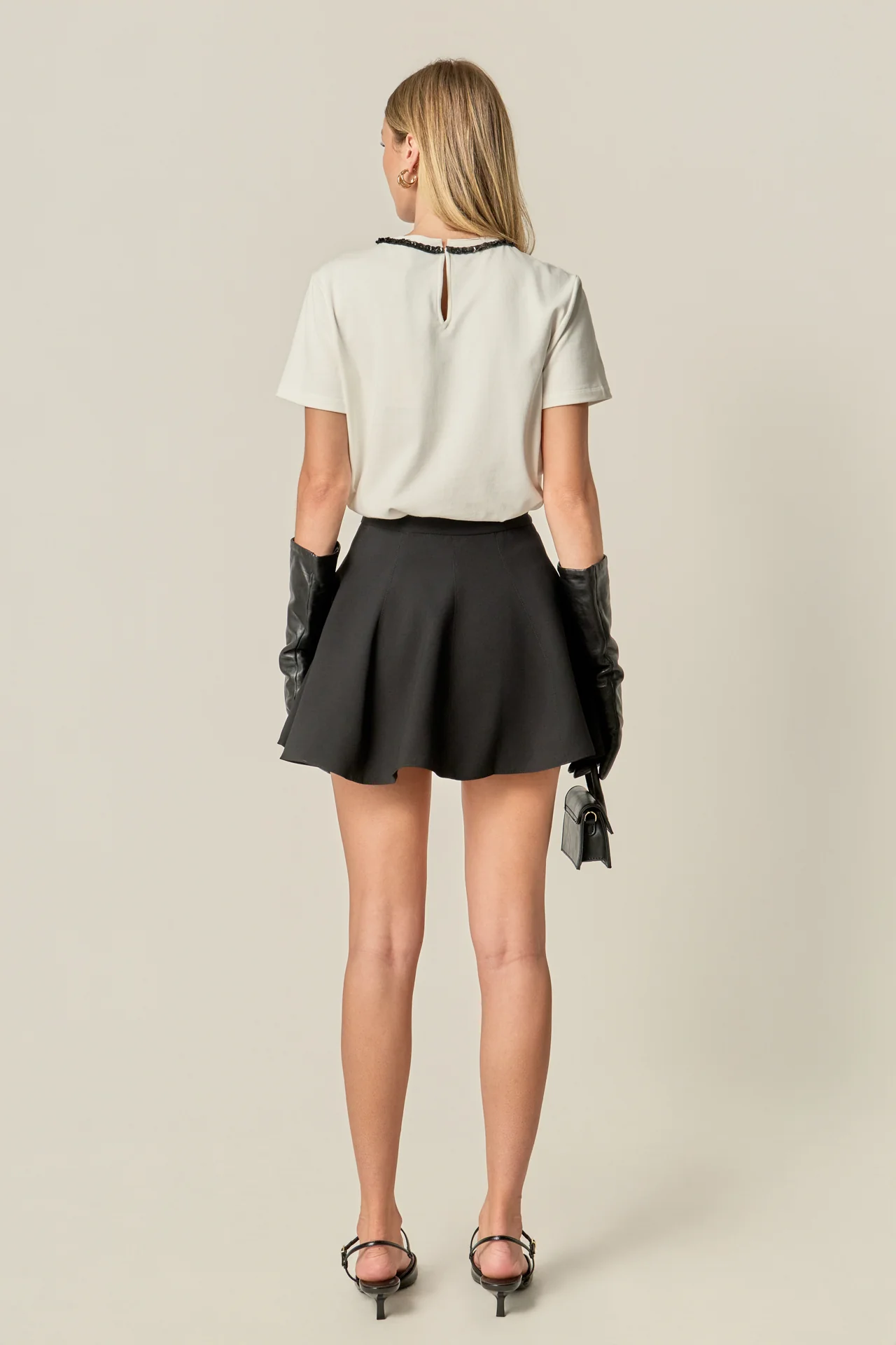 Ivy Flared A-line Mini Skirt - Image 4