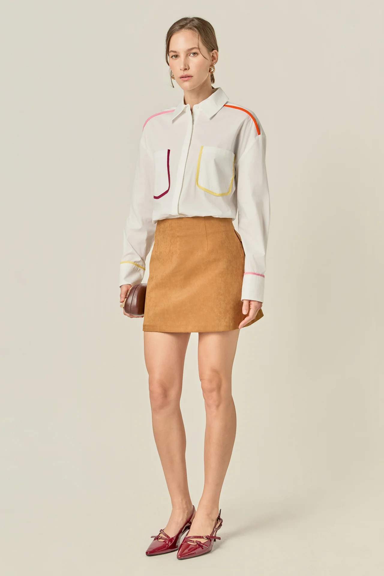 Flat Binding Detailed Shirt - Image 3