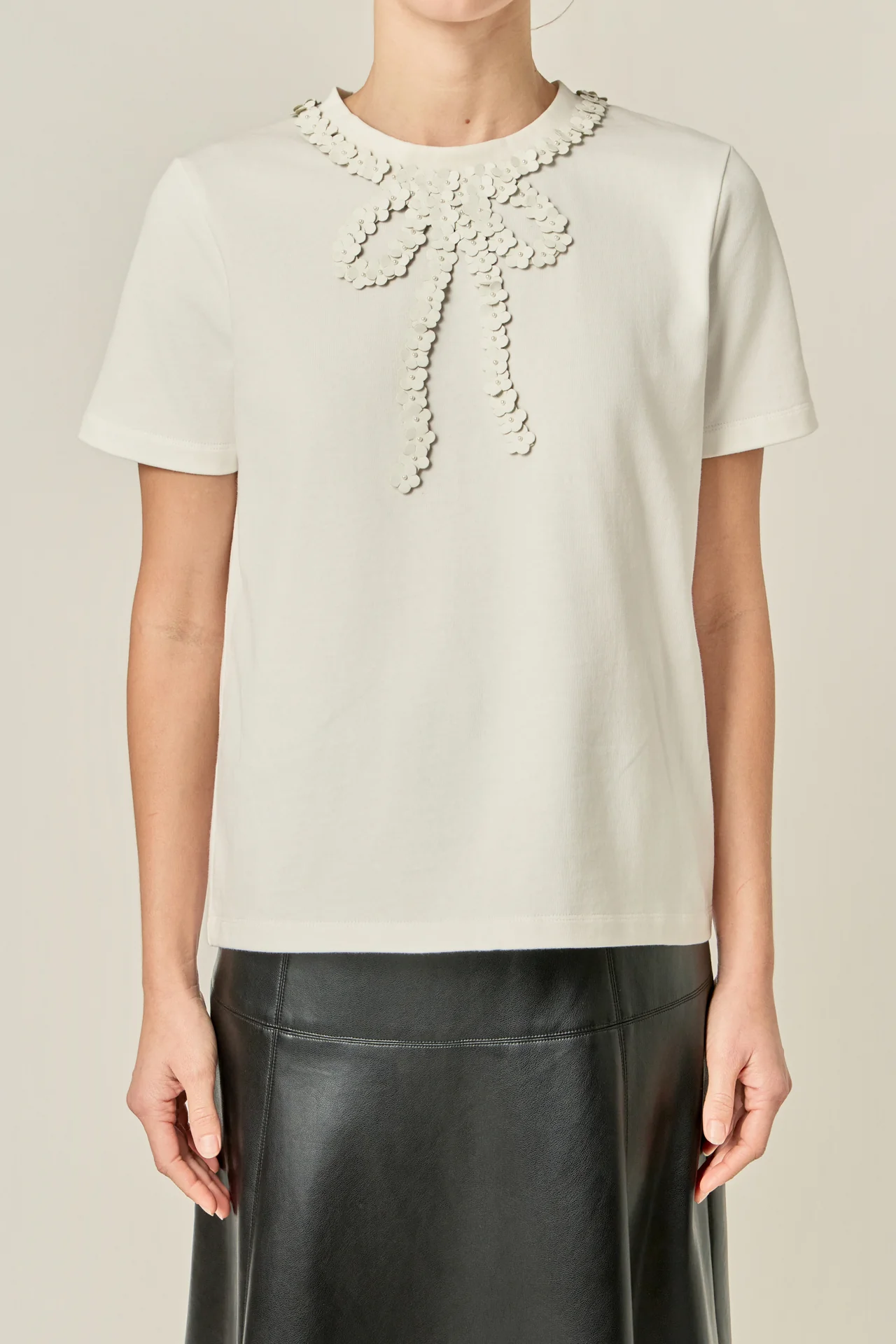 Floral Bow Detail Top - Image 2
