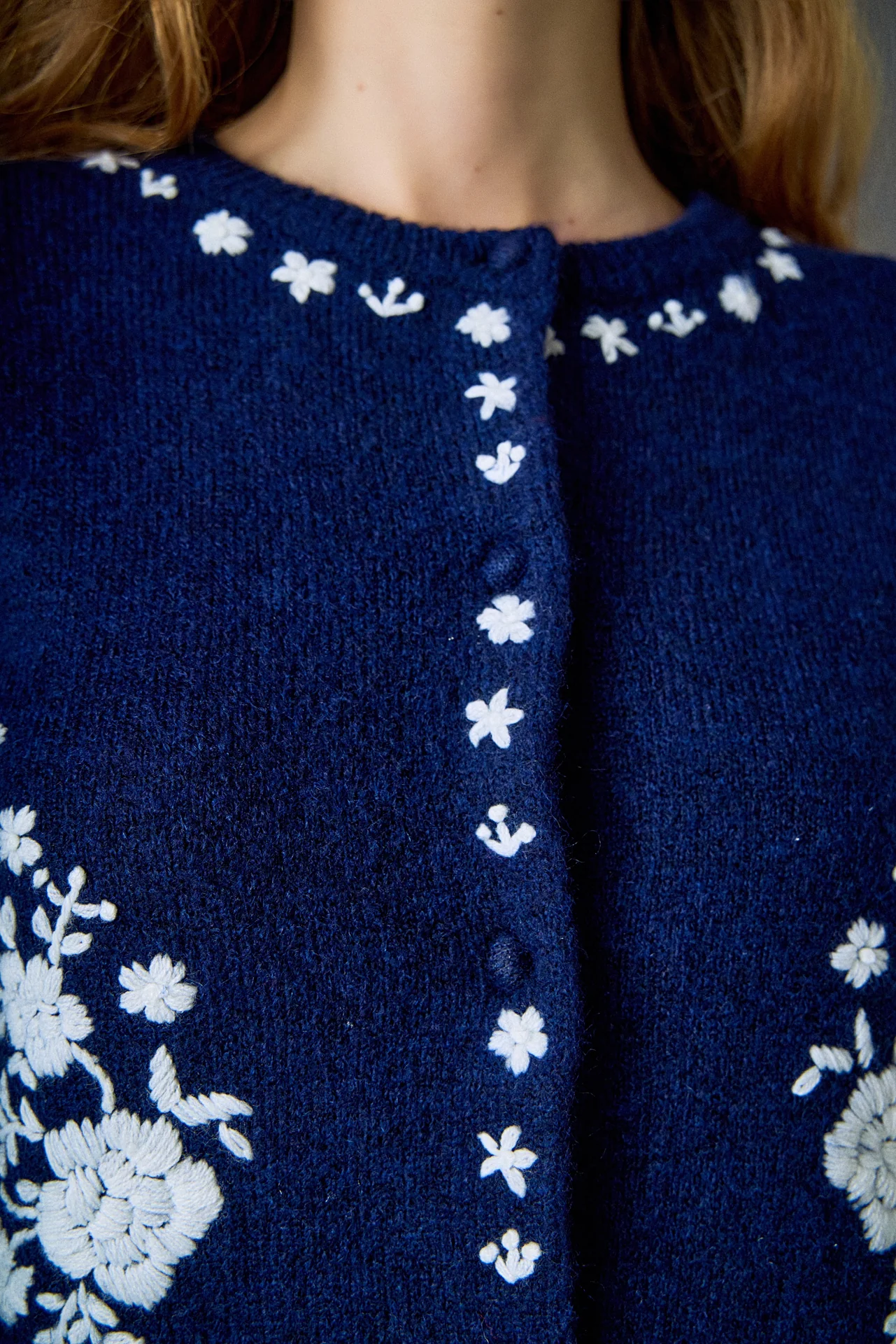 Floral Embroidery Cardigan - Image 3