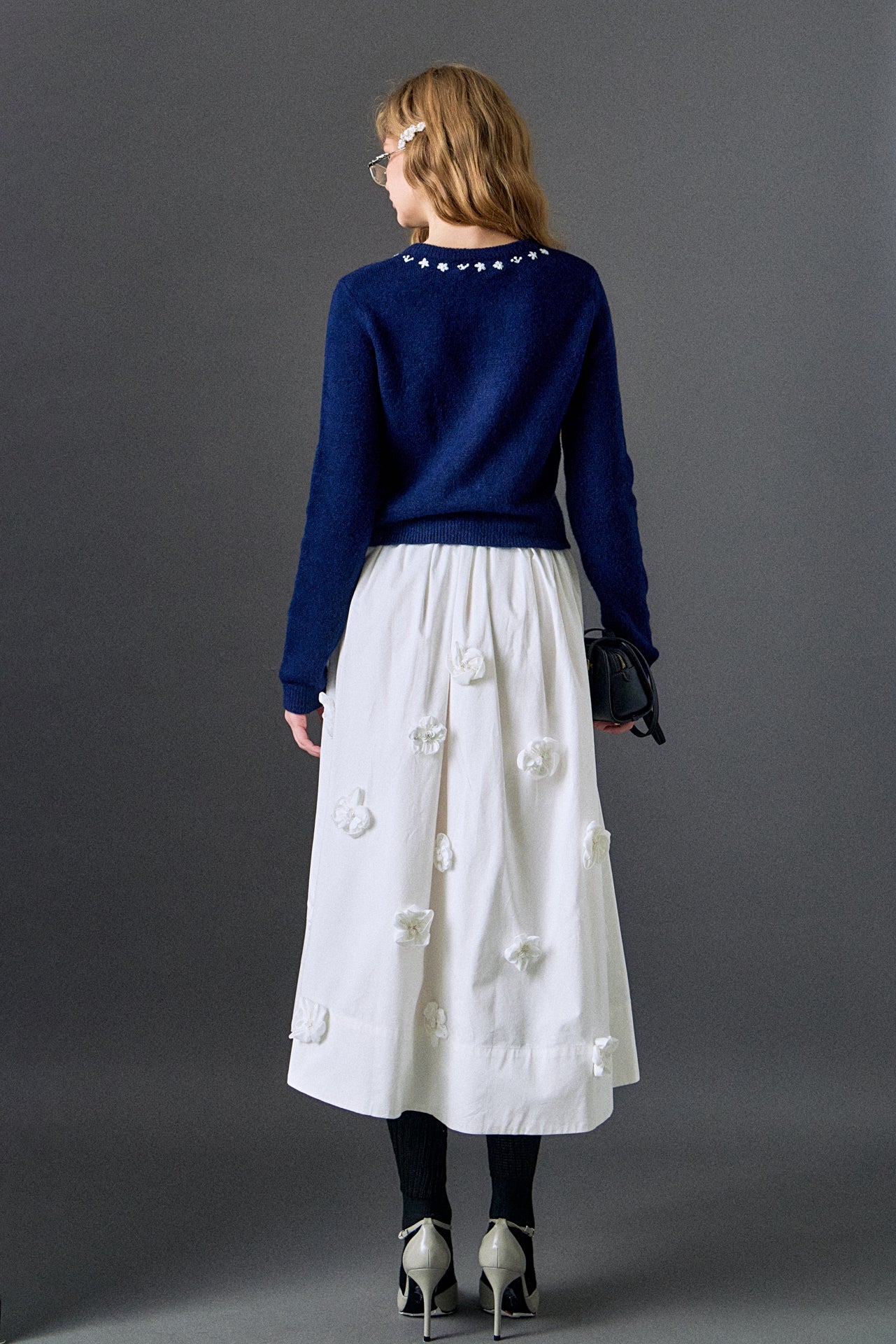 Floral Embroidery Cardigan - Image 6