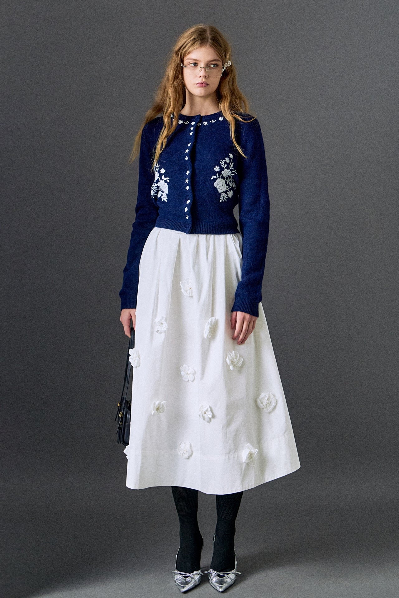 Floral Embroidery Cardigan - Image 7