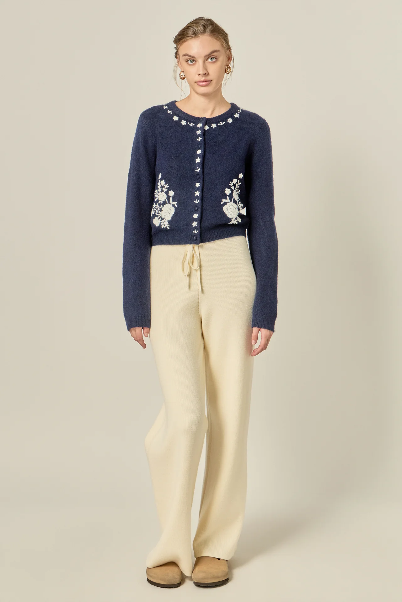 Floral Embroidery Cardigan - Image 9