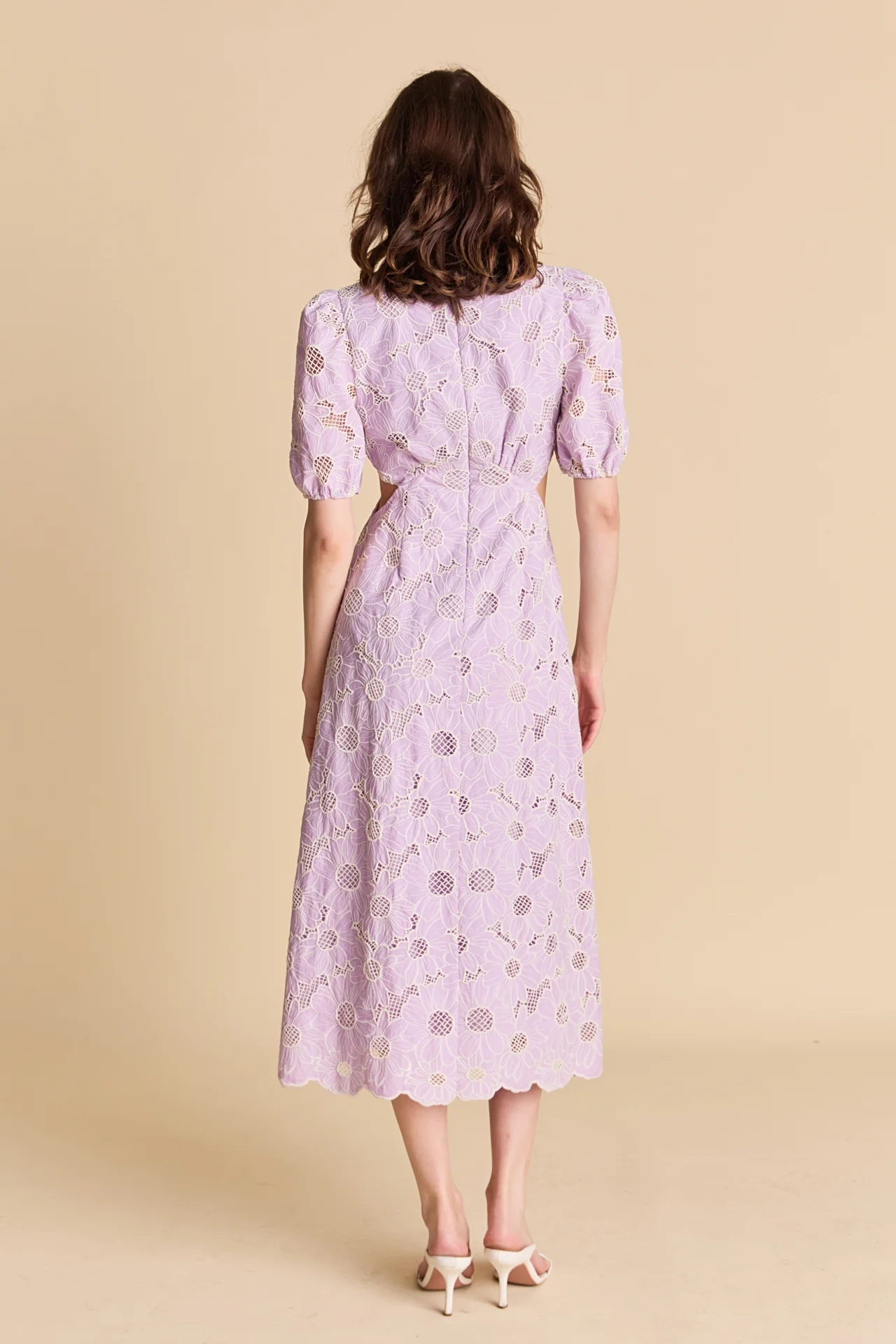 Lilac Bloom Cutout Dress - Image 8