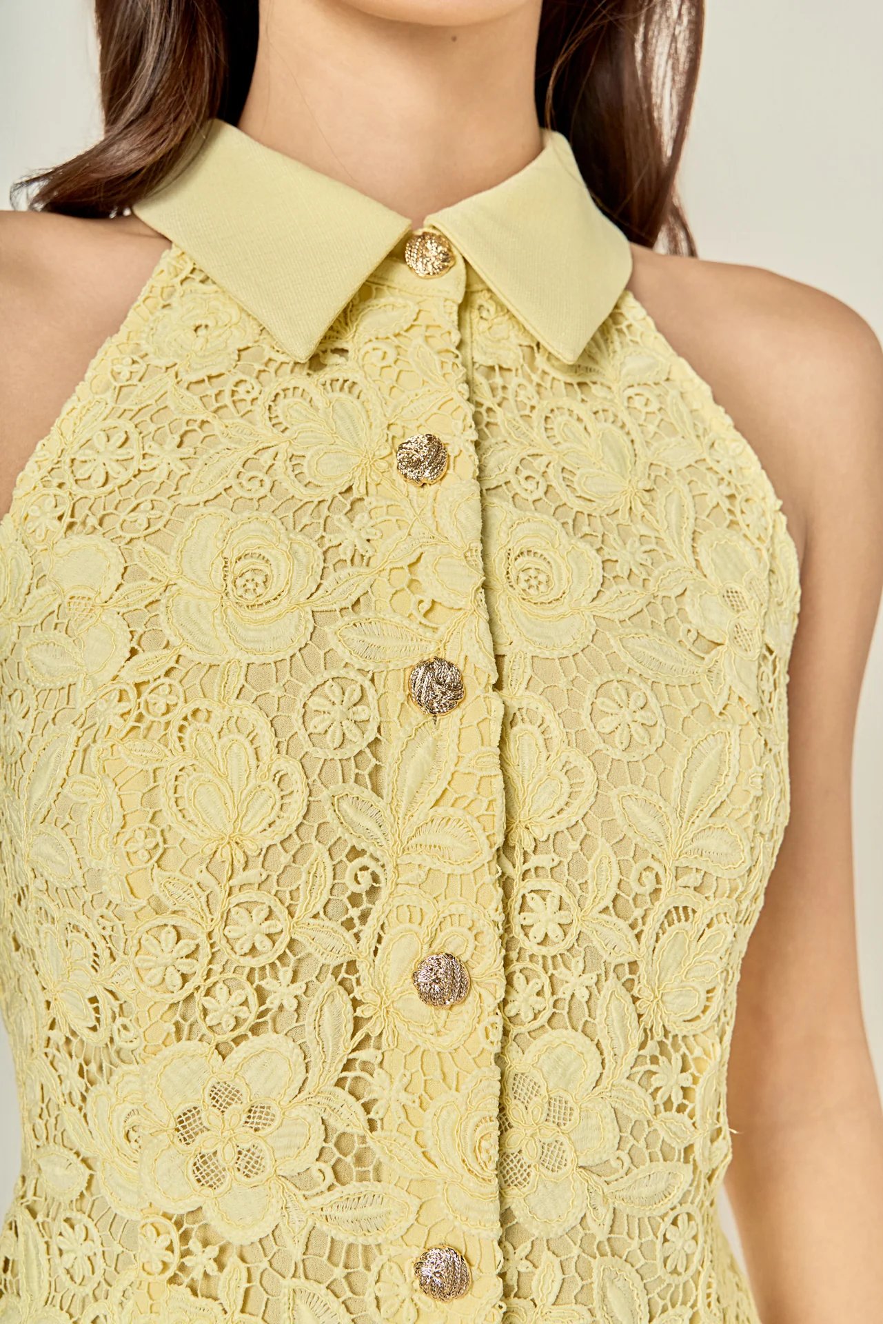 Floral Lace Halter Top - Image 7