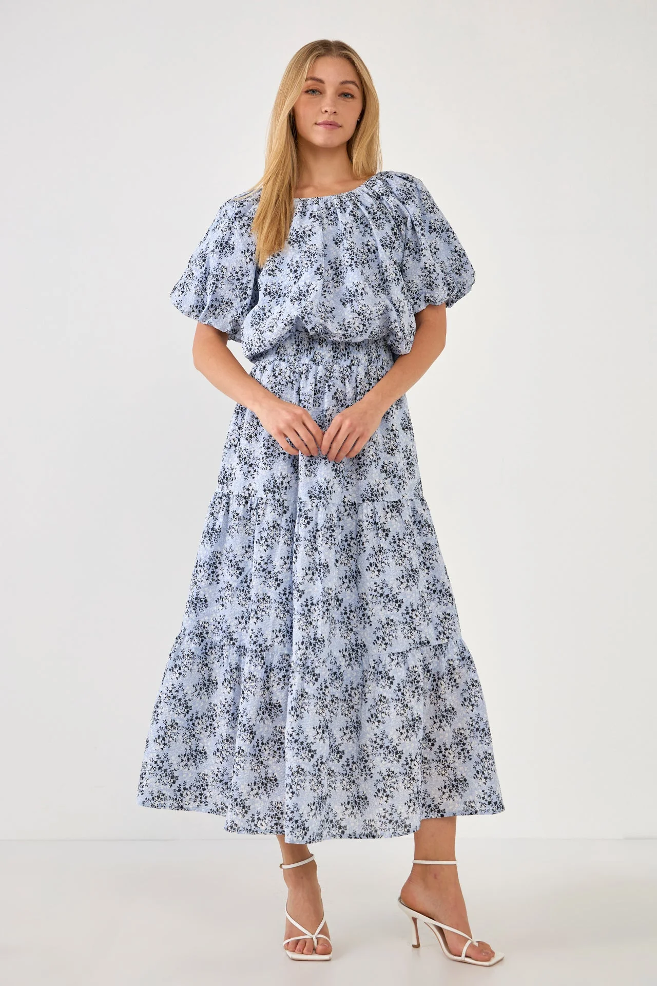 Floral Tiered Maxi Skirt - Image 3