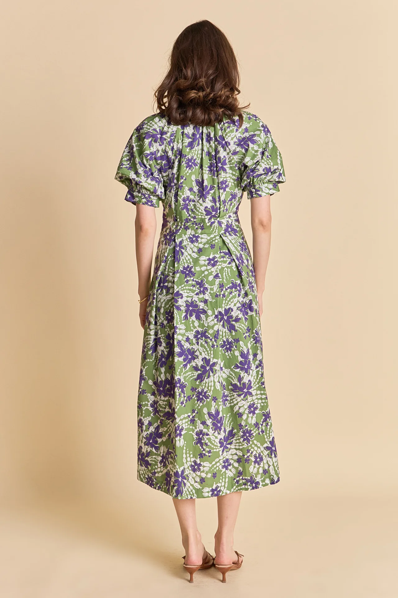 Floral Printed Midi Dress - Image 4
